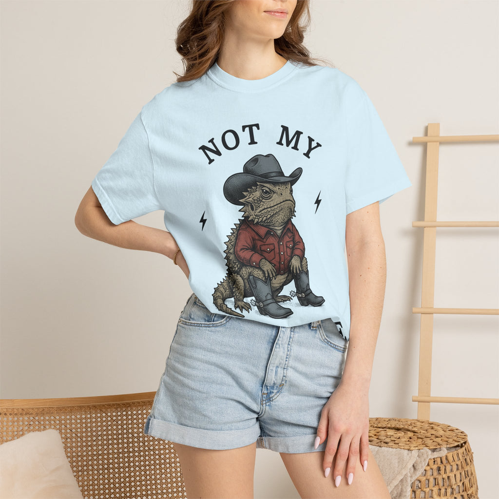 Lizard Cowboy Shirt Animals Western Gift Women Vintage Tee Gecko T-Shirt Reptile Fan Retro Tshirt Rodeo Graphic Hand Drawn Cowboy Hat Tshirt
