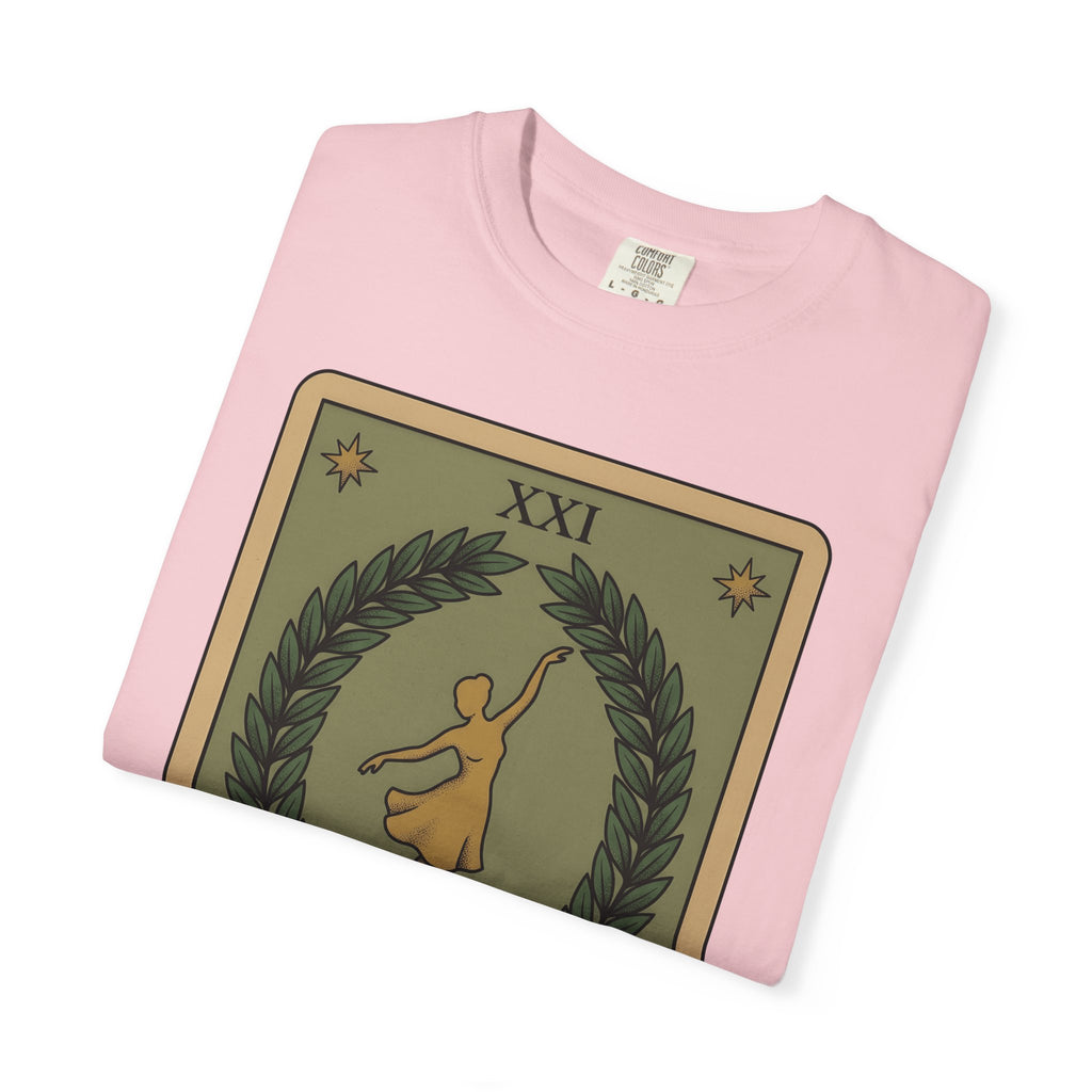 Tarot Deck Shirt Boho Chic Mysticism Gift Women Retro Tee Oracle Cards T-Shirt Bohemian Enthusiast Vintage Tshirt Spiritual Graphic Sketch