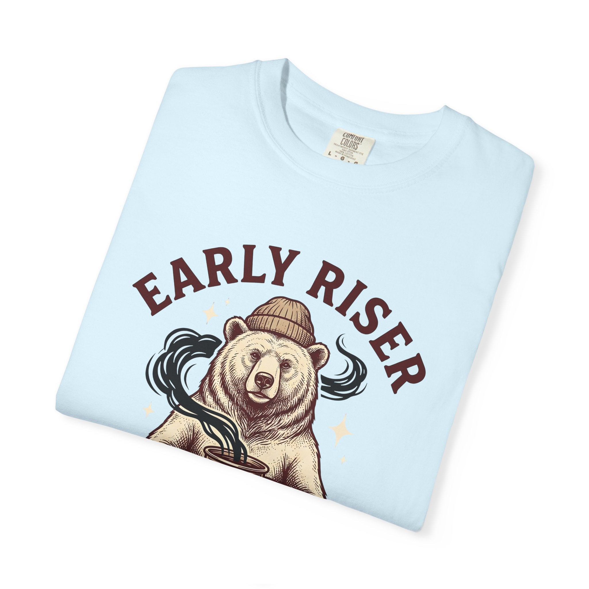 Bear Mug Shirt Coffee Wildlife Gift Women Retro Tee Mug T-Shirt Coffee Fan Vintage Tshirt Animal Graphic Sketch Knit Hat Tshirt