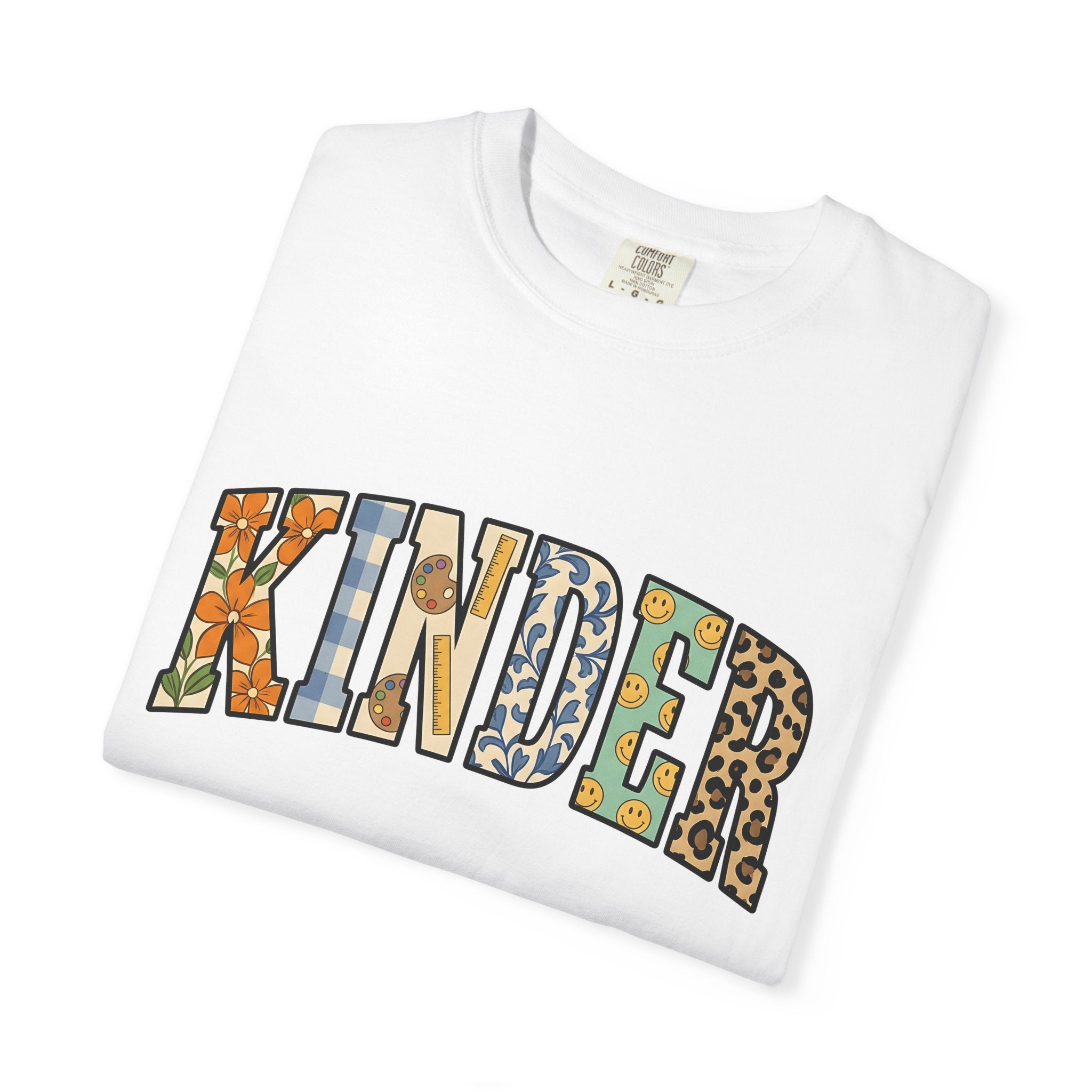Kindergarten Graphic Shirt Teacher School Gift Women Playful Tee Preschool T-Shirt Educator Enthusiast Fun Tshirt Education Graphic Retro