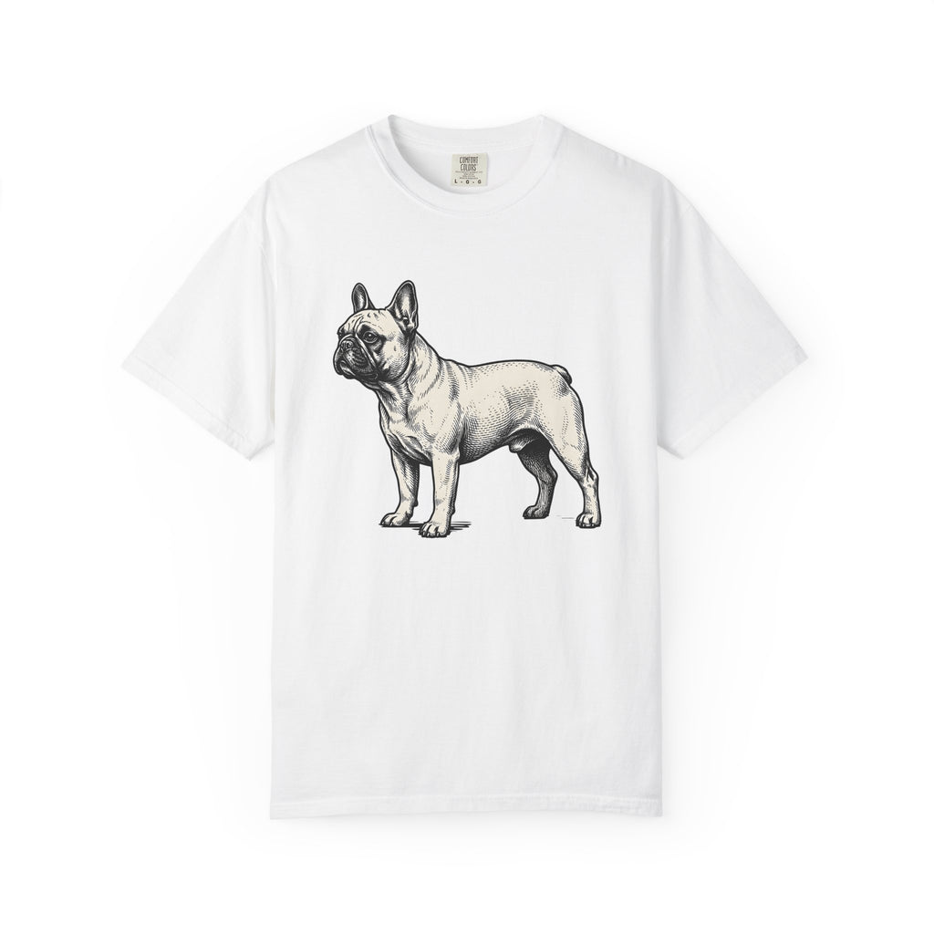 French Bulldog Shirt Dog Pet Gift Women Vintage Tee Bulldog T-Shirt Dog Fan Canine Graphic Tshirt Hand Drawn Linework Tshirt
