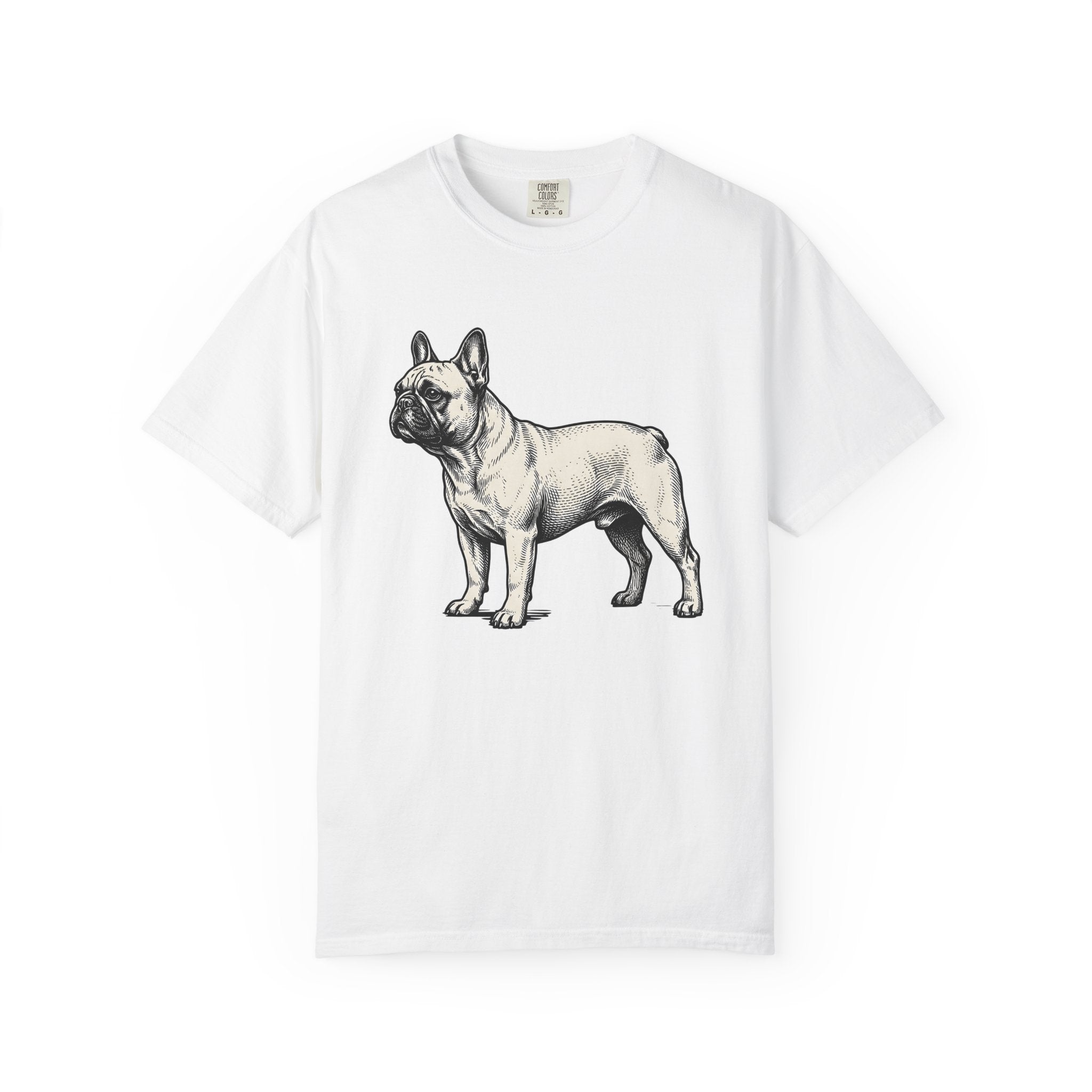 French Bulldog Shirt Dog Pet Gift Women Vintage Tee Bulldog T-Shirt Dog Fan Canine Graphic Tshirt Hand Drawn Linework Tshirt