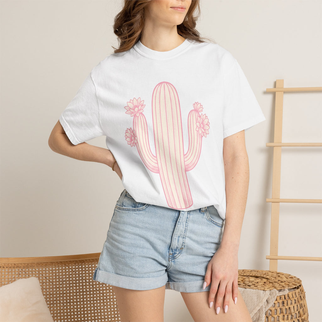 Succulent Bloom Shirt Cowgirl Cowboy Gift Women Bohemian Tee Succulent T-Shirt Cowgirl Fan Hippie Tshirt Rodeo Graphic Simple Arid Landscape