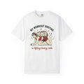 Lady Feline Shirt Cat Training Gift Women Retro Comic Tee Cat Lady T-Shirt Cat Fan Vintage Tshirt Coaching Graphic Classic Tune Notes Tshirt