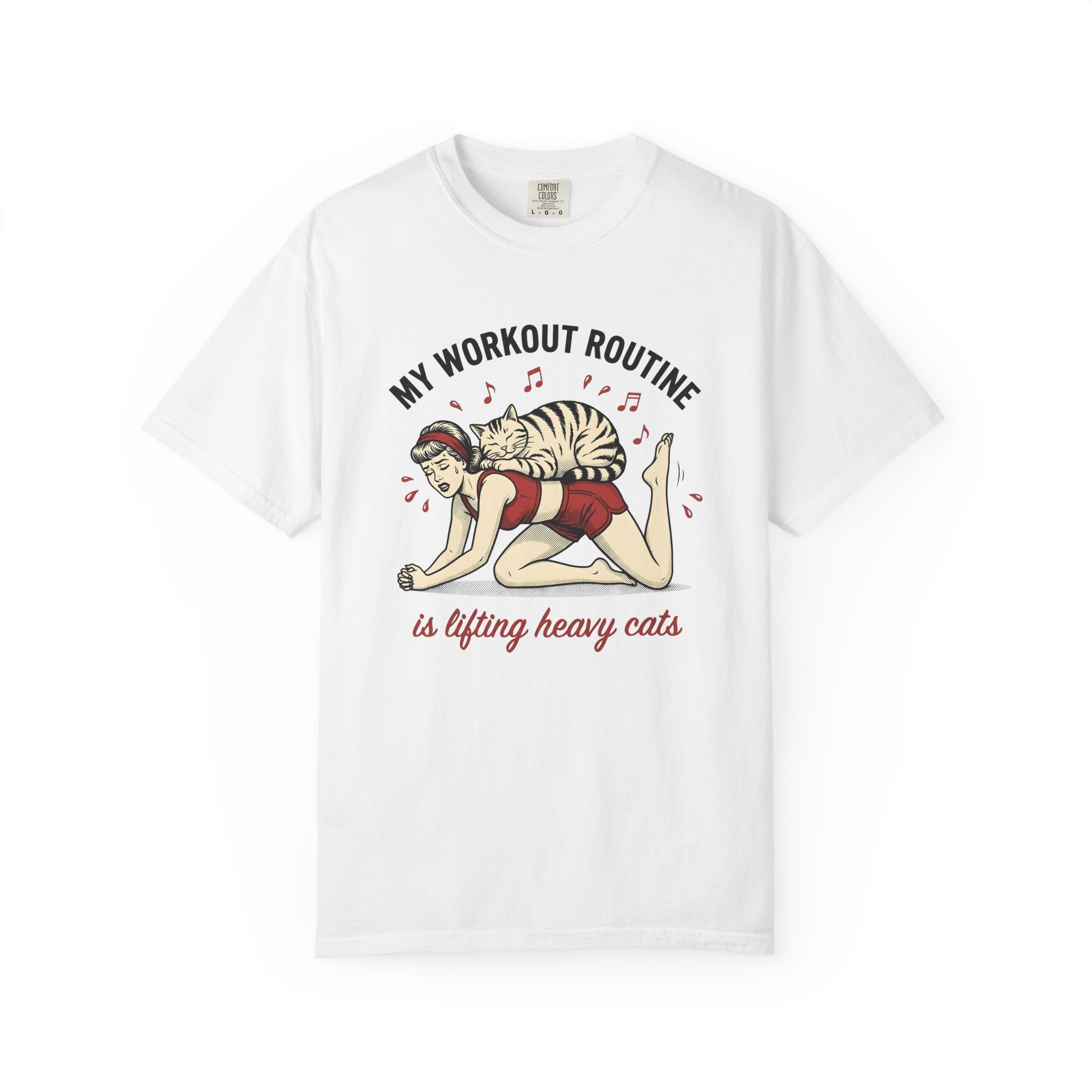 Lady Feline Shirt Cat Training Gift Women Retro Comic Tee Cat Lady T-Shirt Cat Fan Vintage Tshirt Coaching Graphic Classic Tune Notes Tshirt