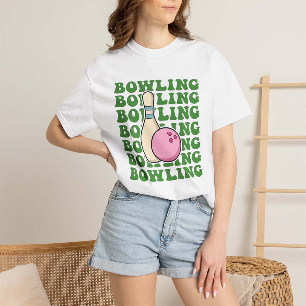 Bowling Ball Pin Shirt Bowling Athletics Gift Women Comic Tee Bowling Pin T-Shirt Bowler Fan Bowling Art Tshirt Sports Graphic Block Vintage