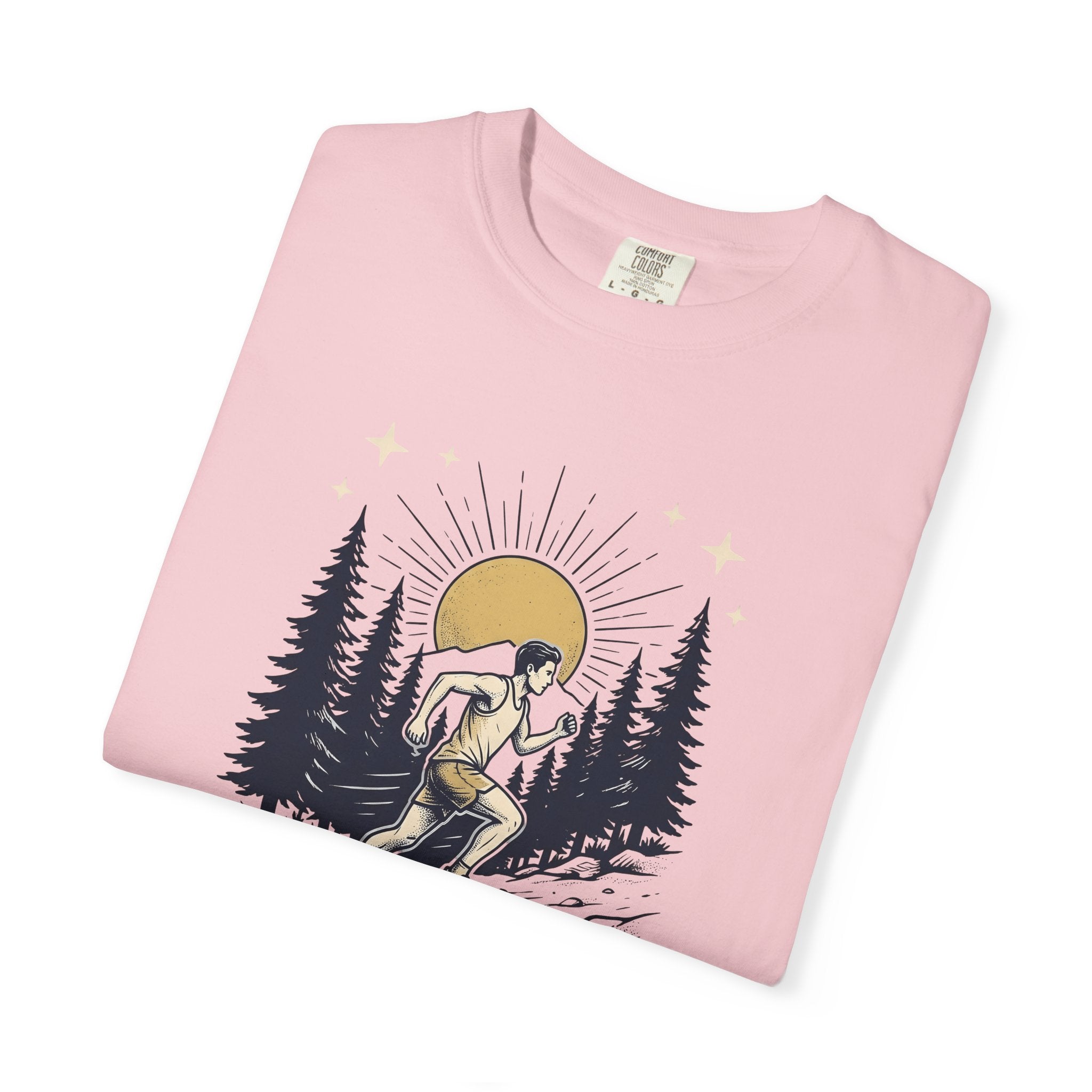 Trail Running Shirt Running Camping Gift Women Retro Tee Ultrarunning T-Shirt Runner Enthusiast Vintage Tshirt Camping Graphic Line Art