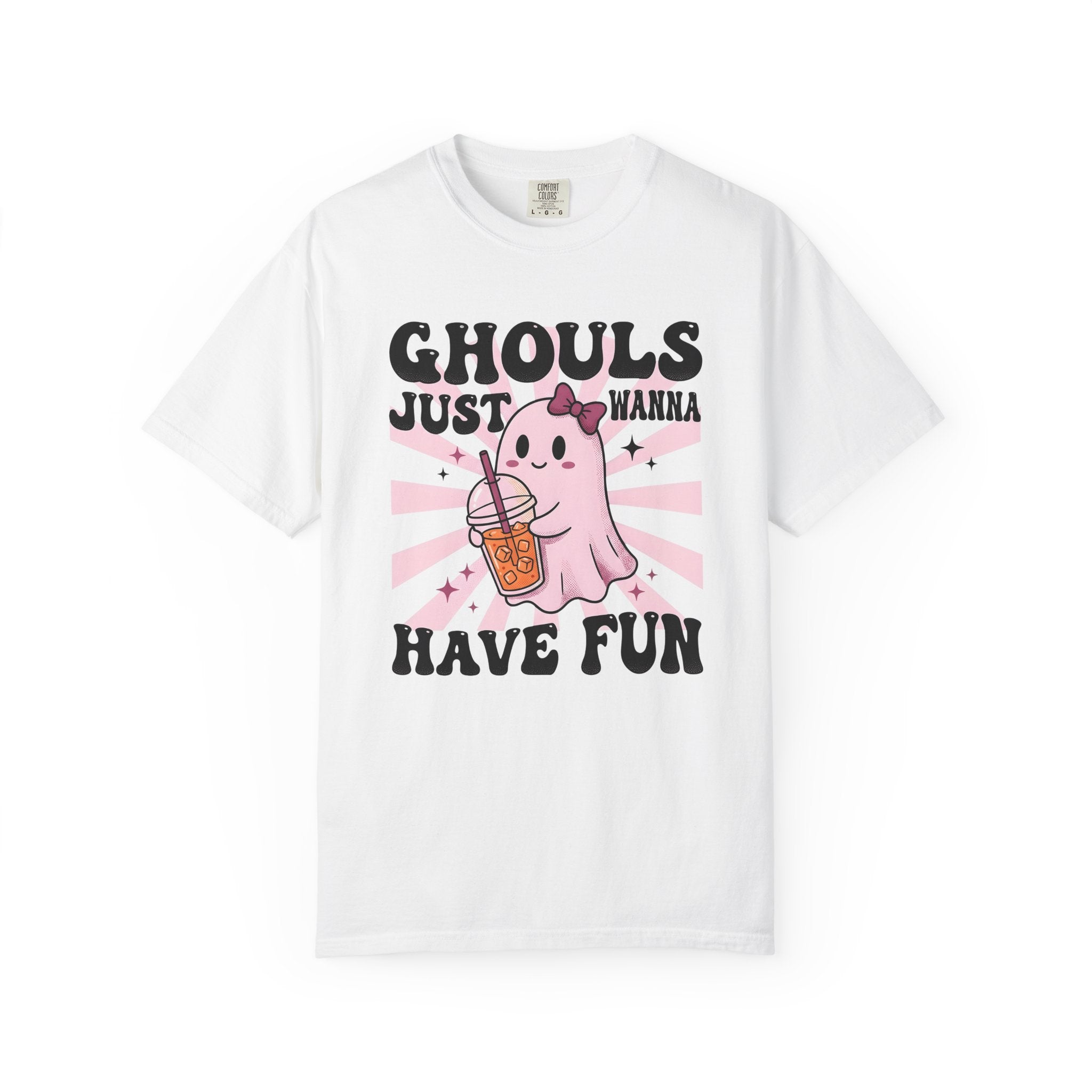 Spooky Bubble Tea Shirt Halloween Sweet Gift Women Cute Tee Boba T-Shirt Horror Fan Kawaii Tshirt Dessert Graphic Vintage Ribbon Tshirt