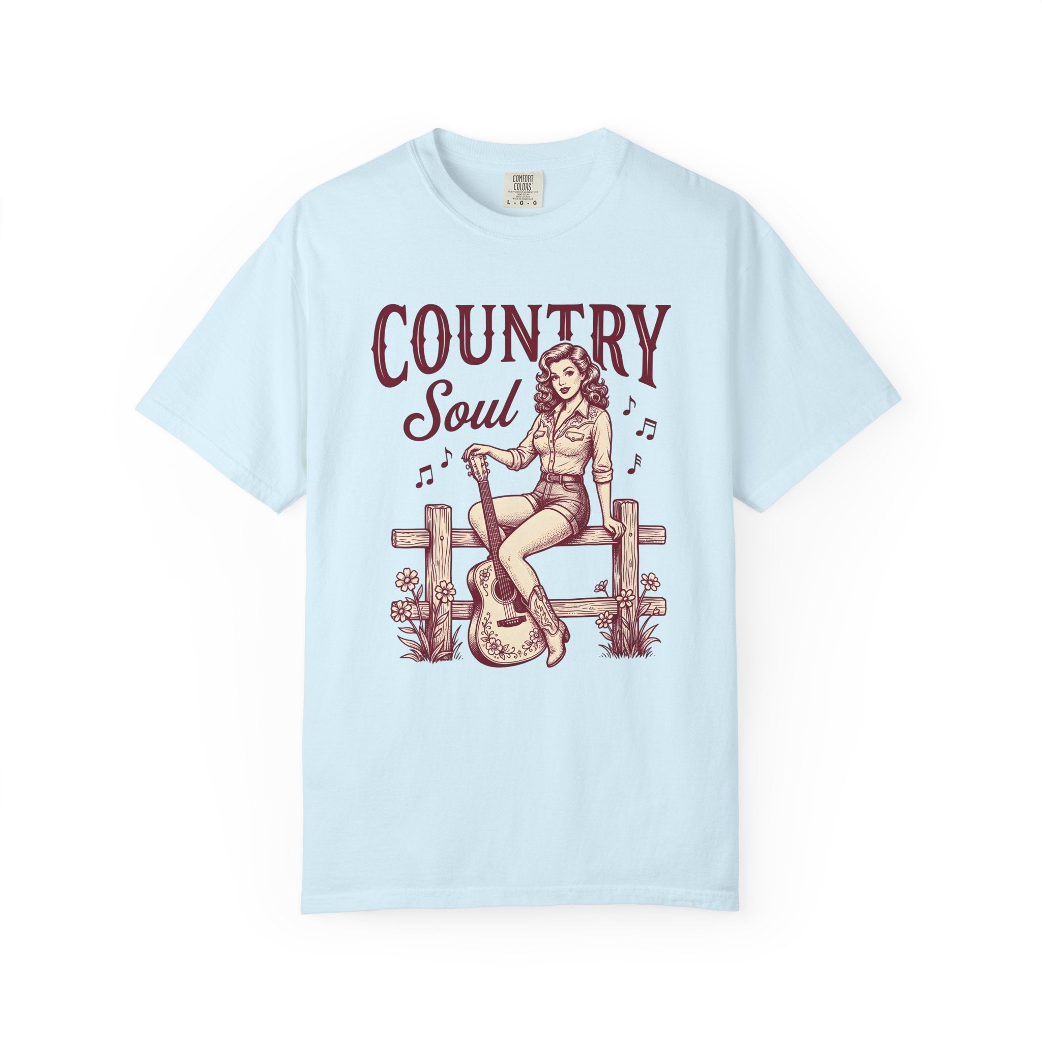Cowgirl Guitar Shirt Cowgirl Band Gift Women Classic Tee Guitarist T-Shirt Cowboy Fan Vintage Tshirt Music Graphic Cartoon Petal Tshirt