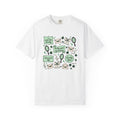 Shamrock Art Shirt St Patrick's Day Prosperity Gift Women Line Art Tee Clover T-Shirt St Patricks Fan Illustration Graphic Antique Bow Tie