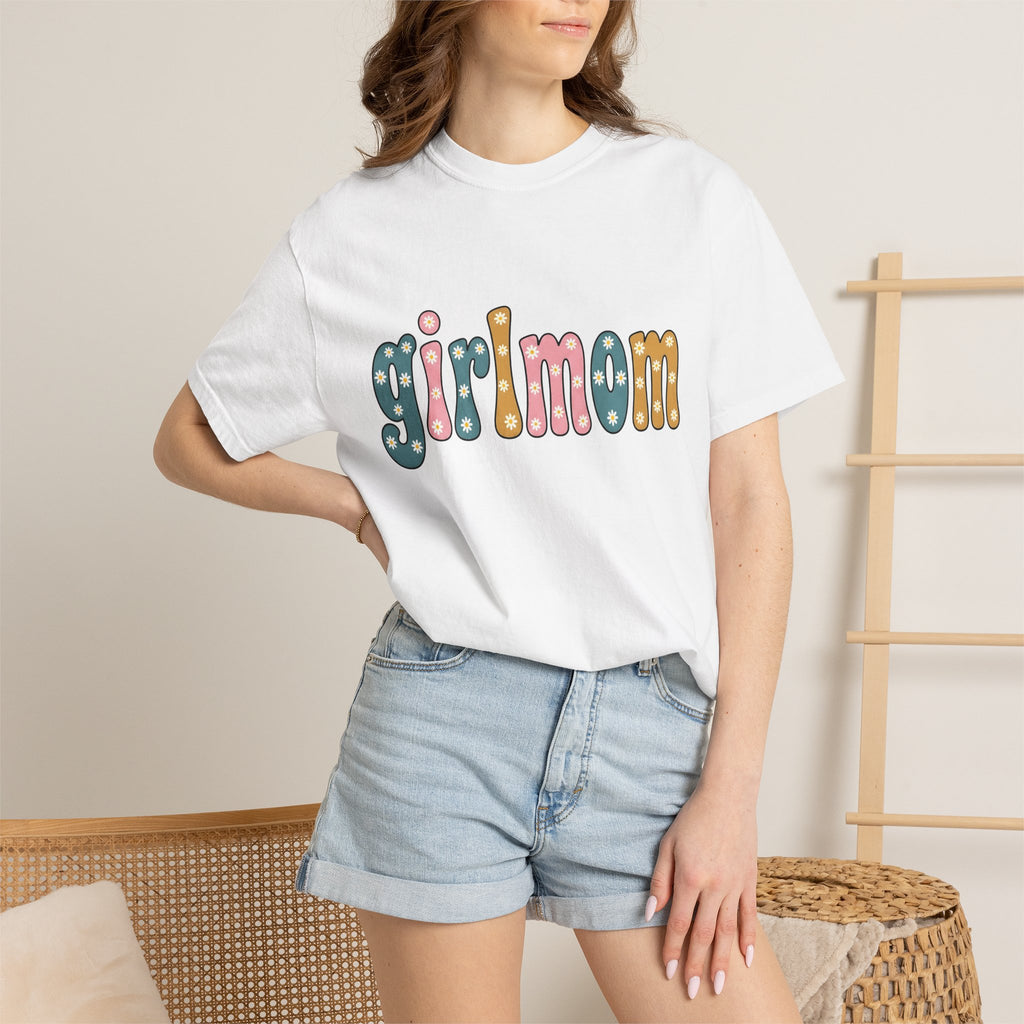 Flower Lettering Shirt Mom Relatives Gift Women Whimsical Tee Typography T-Shirt Motherhood Fan Handlettered Tshirt Family Graphic Vintage