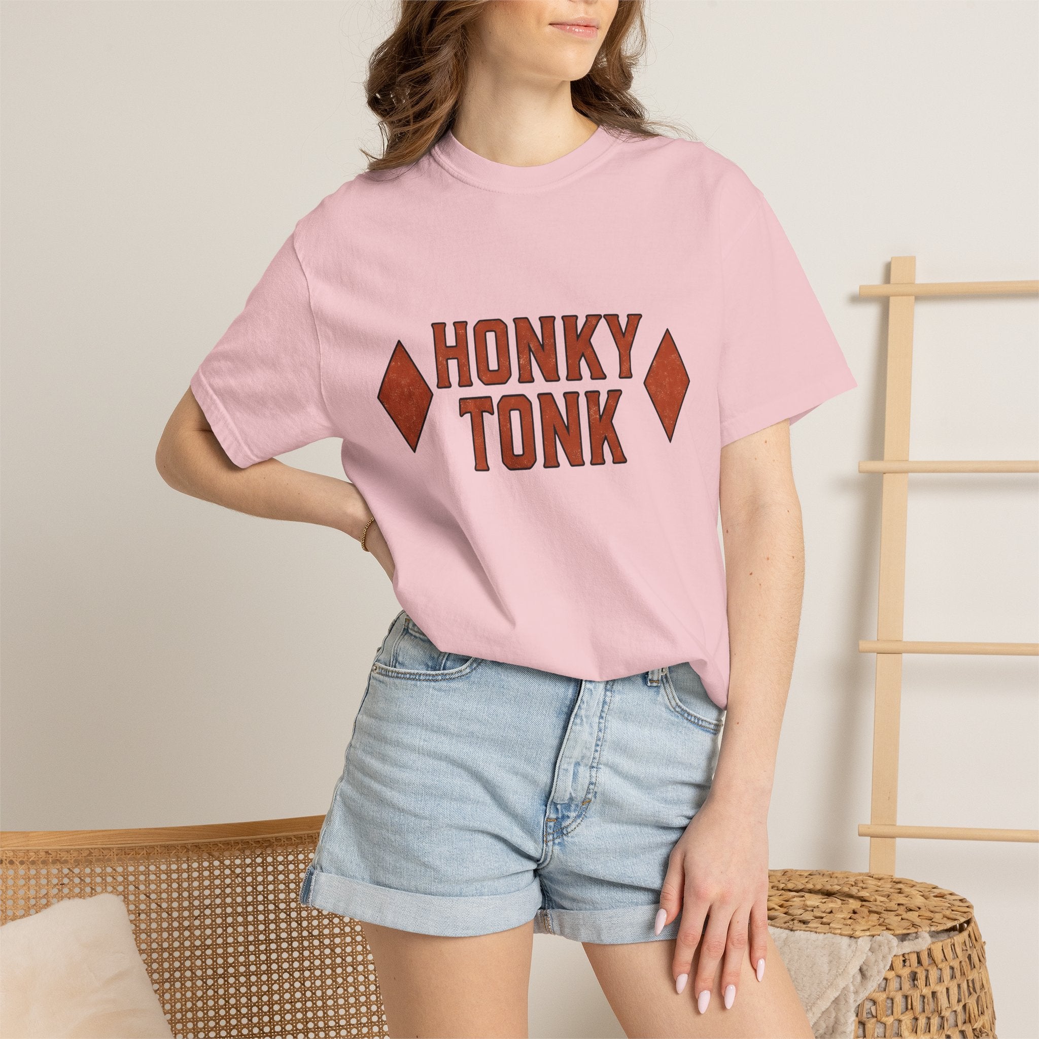 Western Text Shirt Cowgirl Country Gift Women Rustic Tee Typography T-Shirt Rodeo Fan Western Tshirt Country Graphic Vintage Diamond Shape