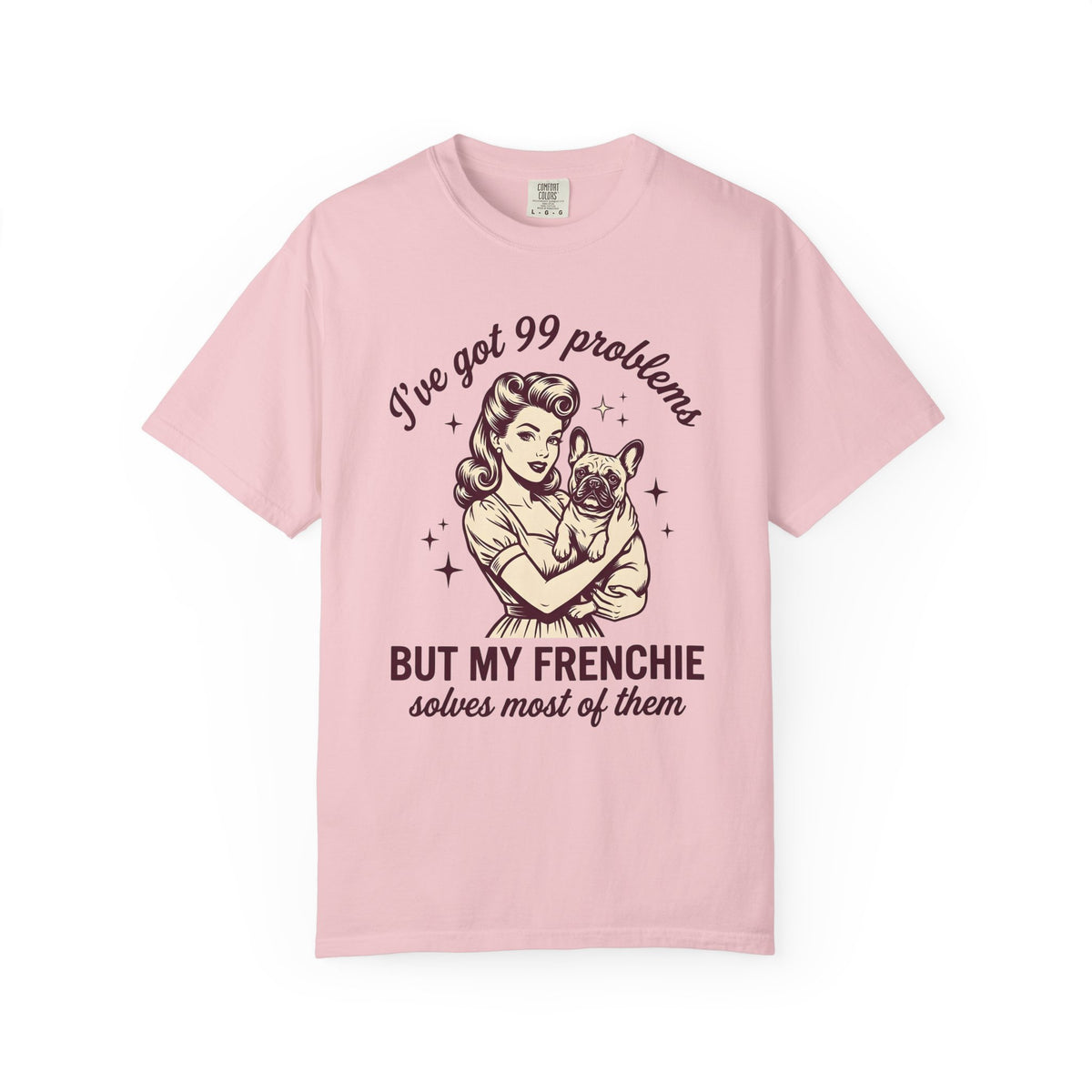 Woman Frenchie Dog Shirt Dog Antique Gift for Women Classic Tee French Bulldog