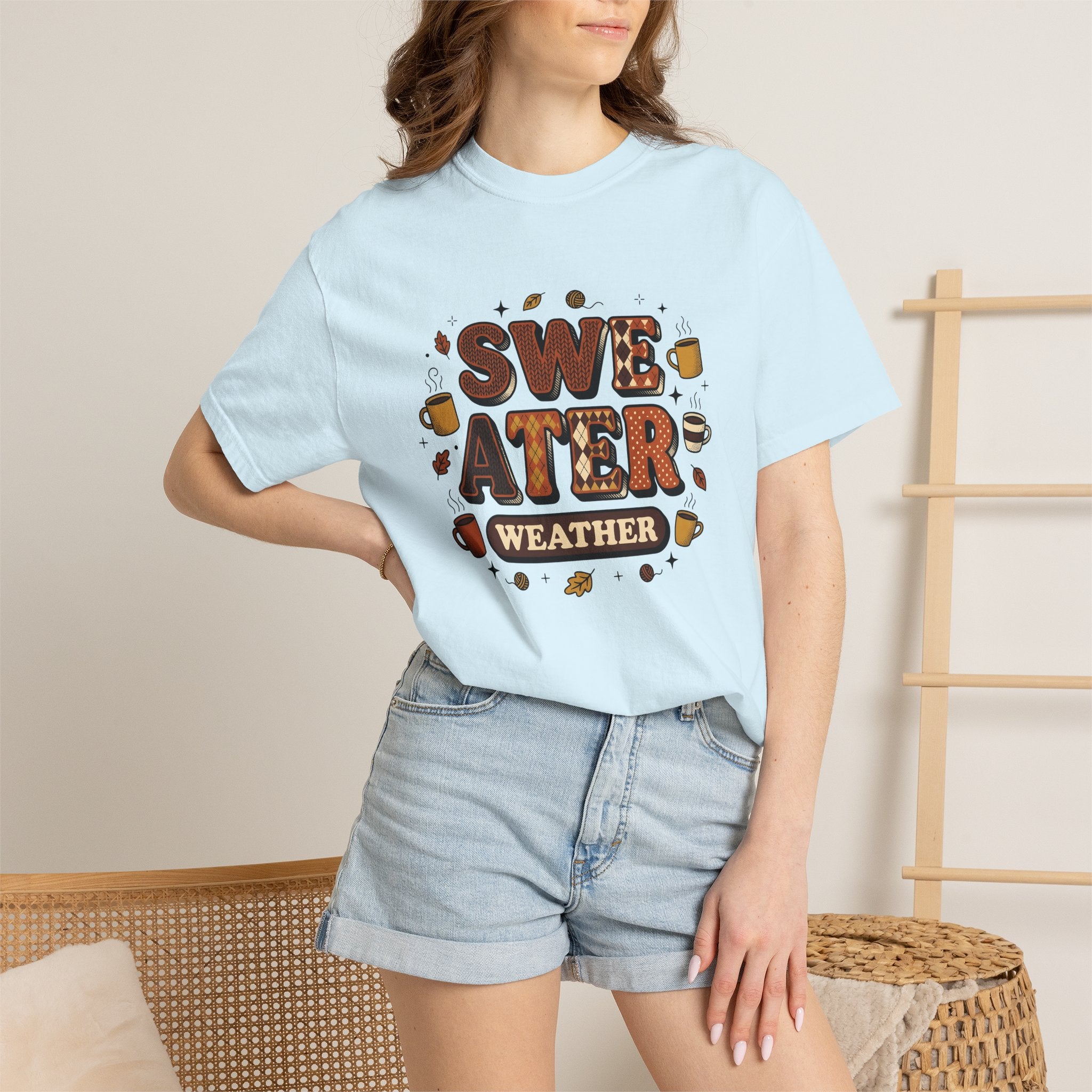 Snug Mug Design Shirt Fall Latte Gift Women Old School Tee Mug T-Shirt Autumn Enthusiast Retro Tshirt Coffee Graphic Timeless Maple Leaves