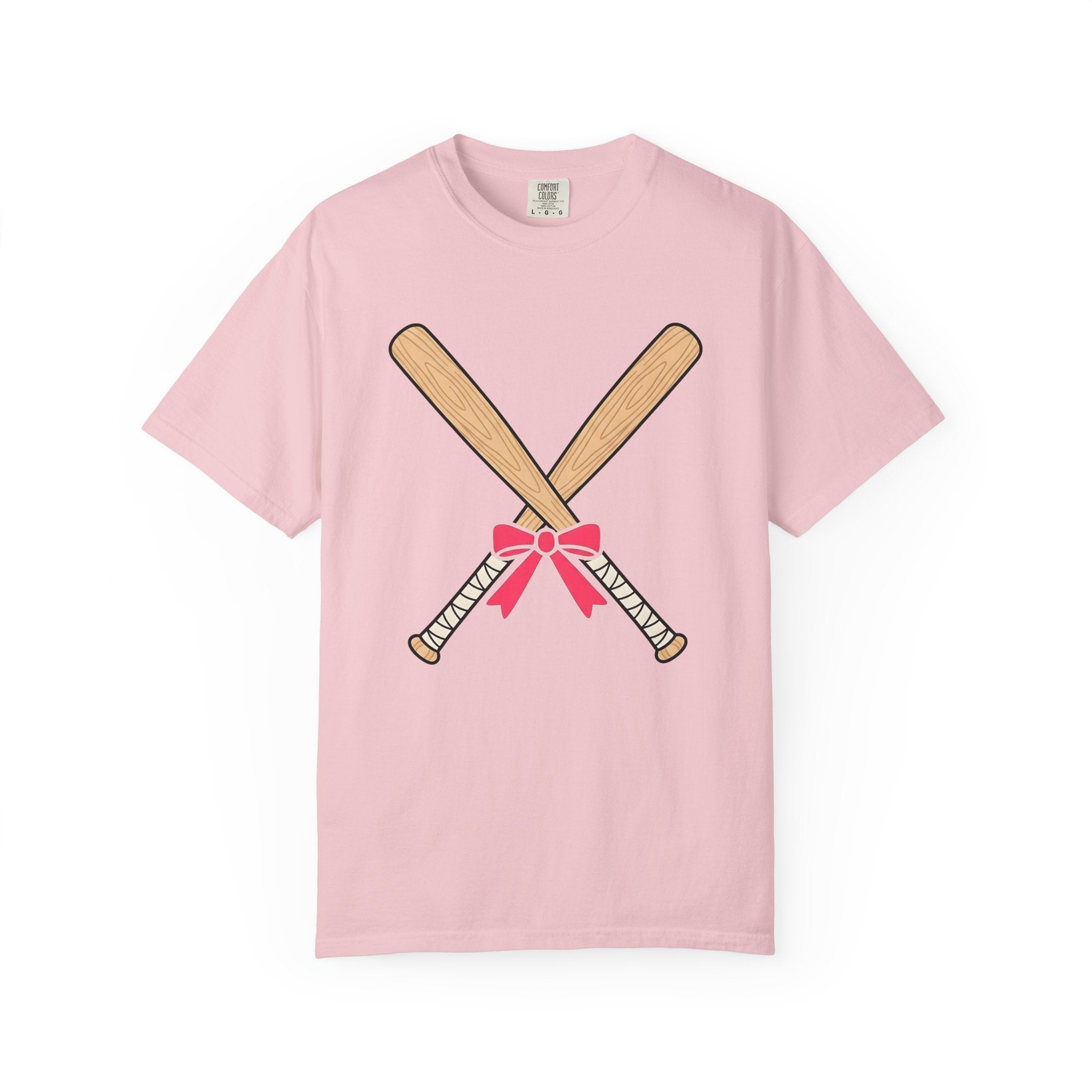 Baseball Bats Shirt Sports Ballgame Gift Women Hand Drawn Tee Baseball Bat T-Shirt Athlete Fan Baseball Tee Illustration Graphic Softball