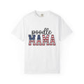 Poodle Dog Owner Shirt Dog United States Gift Women Vintage Patriotic Tee Poodle Owner T-Shirt Dog Fan Canine Graphic Tshirt Retro Tshirt