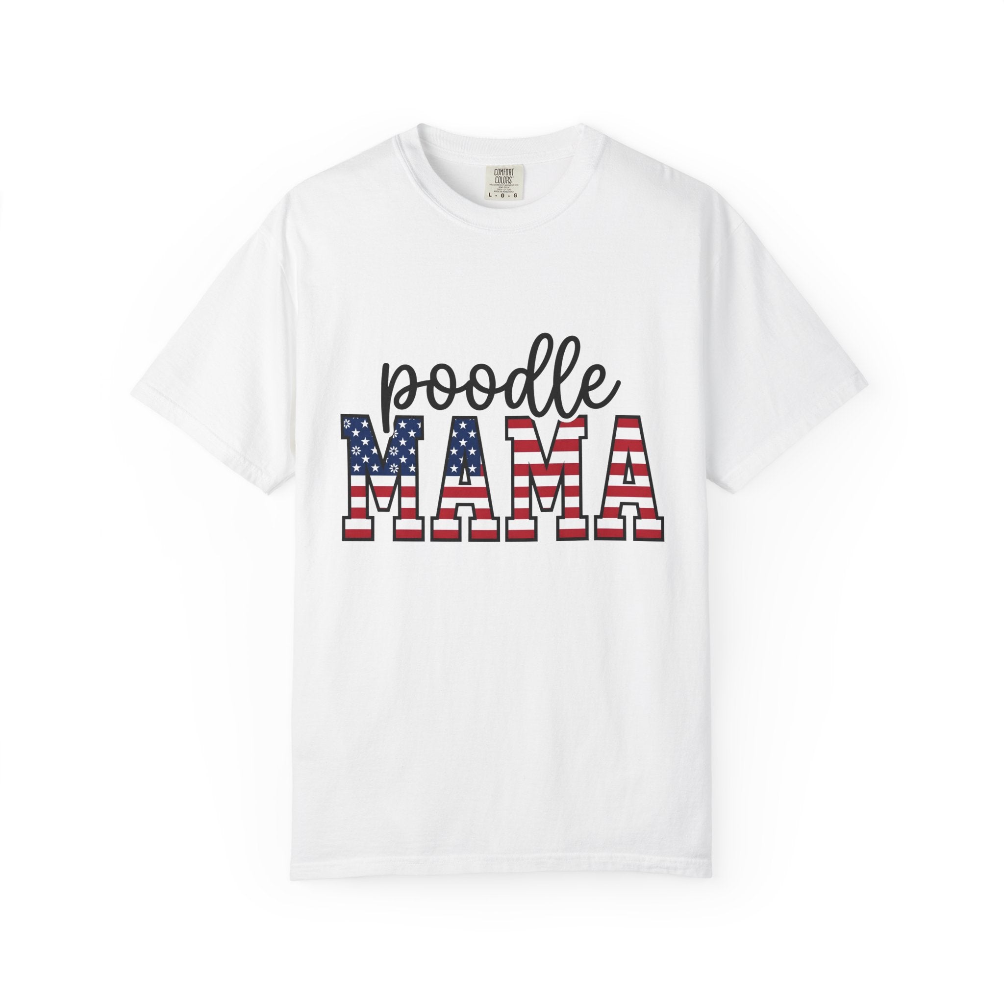 Poodle Dog Owner Shirt Dog United States Gift Women Vintage Patriotic Tee Poodle Owner T-Shirt Dog Fan Canine Graphic Tshirt Retro Tshirt