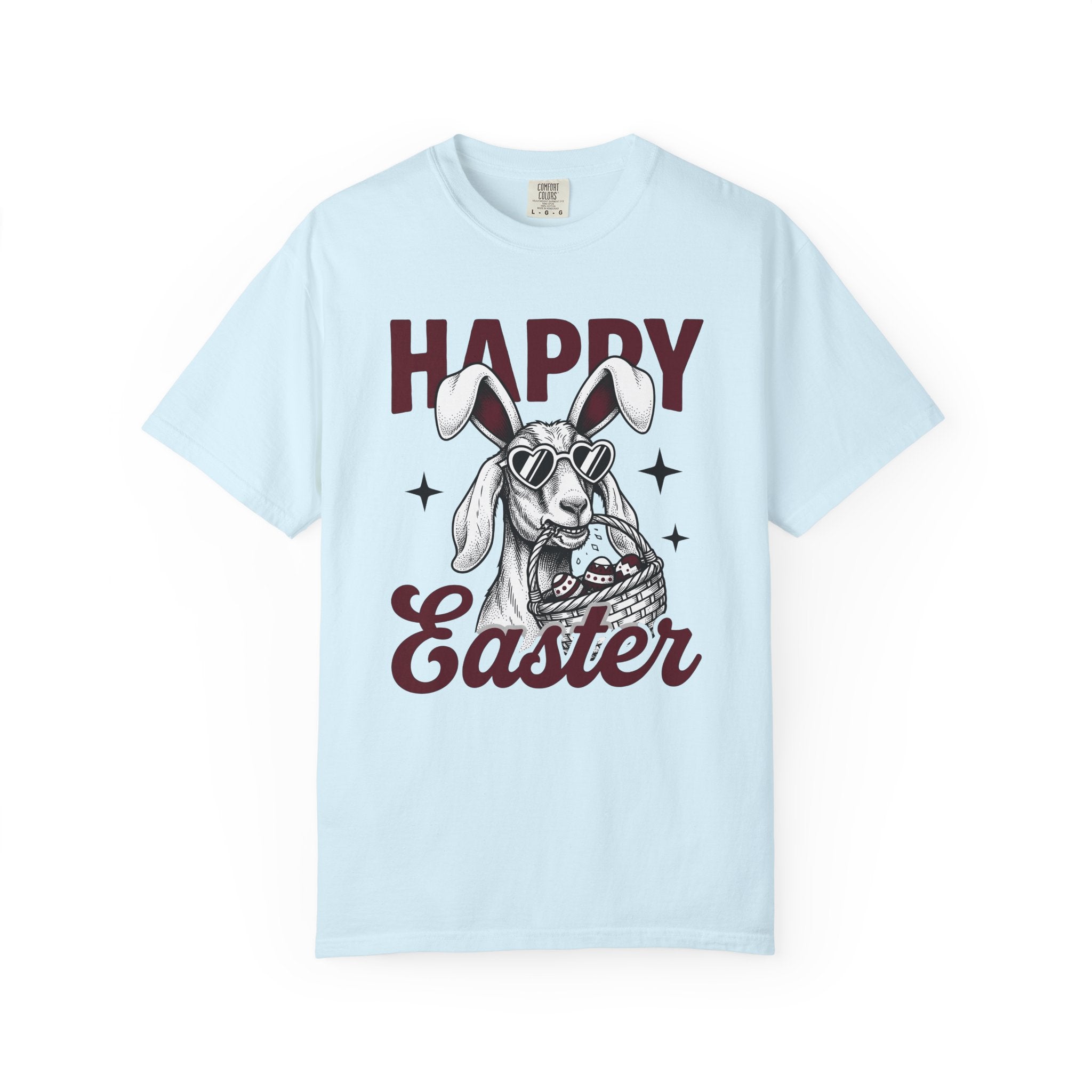 Bunny Glasses Shirt Easter Festivity Gift Women Cartoon Tee Specs T-Shirt Easter Fan Comic Tshirt Celebration Graphic Line Art Egg Container