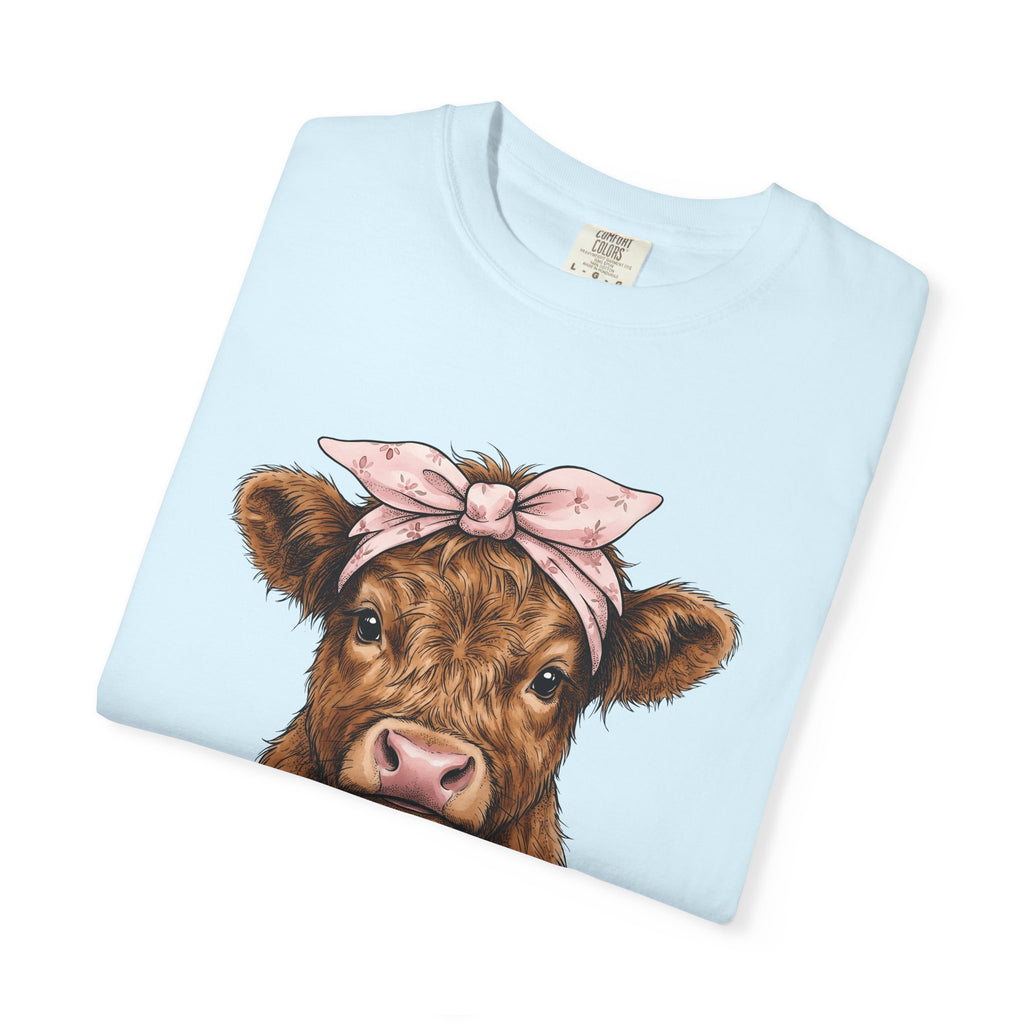 Fuzzy Cow Shirt Farm Pastoral Gift Women Cartoon Tee Cow T-Shirt Rancher Fan Cowboy Tshirt Pastoral Graphic Old School Bow Tie Tshirt