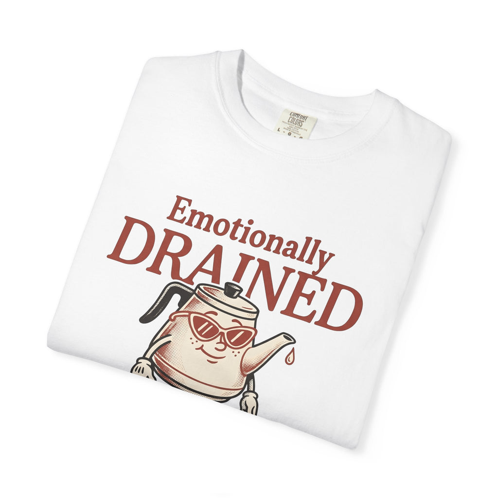 Kettle Illustration Shirt Coffee Comedy Gift Women Sketch Tee Teapot T-Shirt Coffee Fan Drawing Graphic Tshirt Outline Sunglasses Tshirt