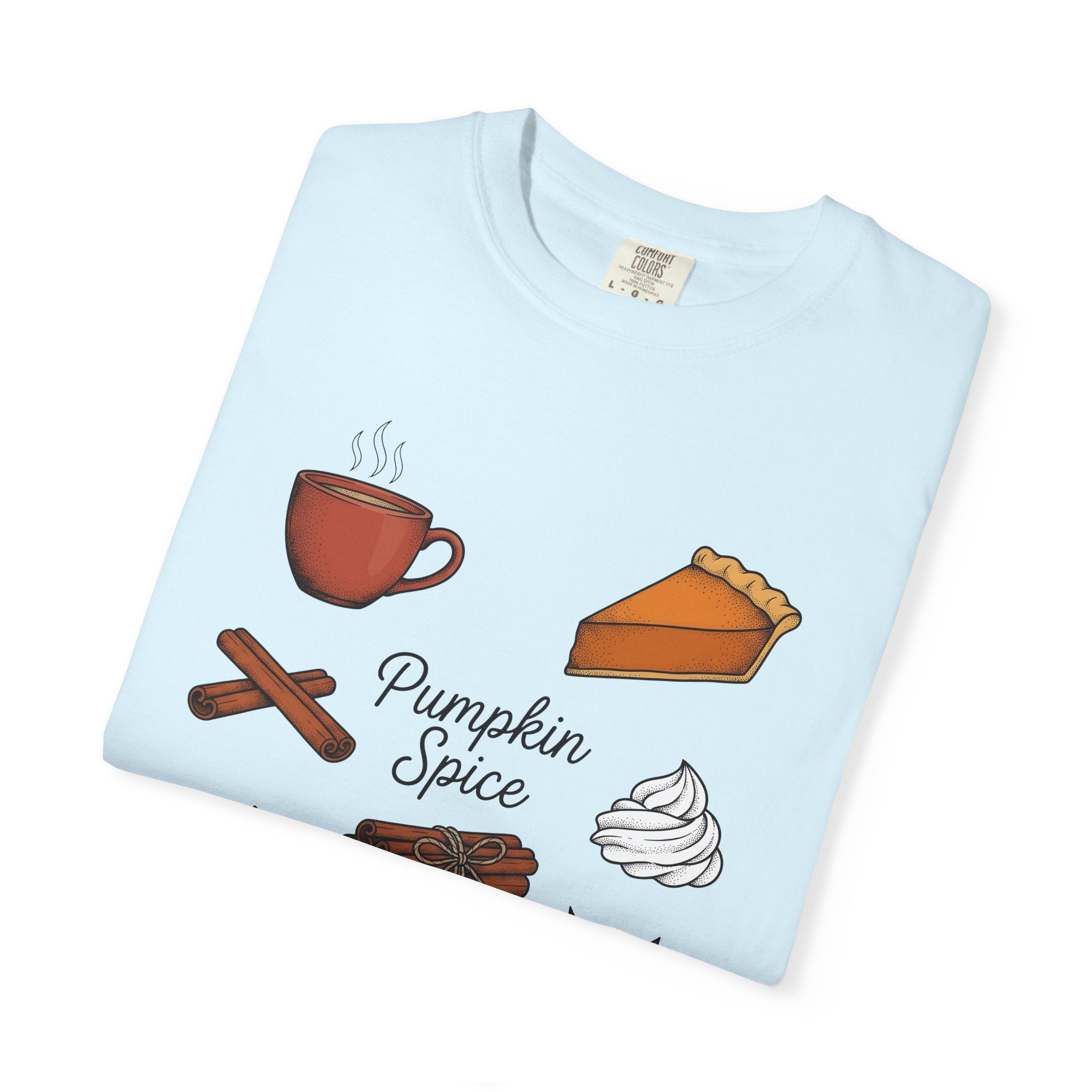Pumpkin Spice Coffee Shirt Fall Gourmet Gift Women Rustic Tee Pumpkin Spice T-Shirt Autumn Fan Country Tshirt Gourmet Graphic Doodle