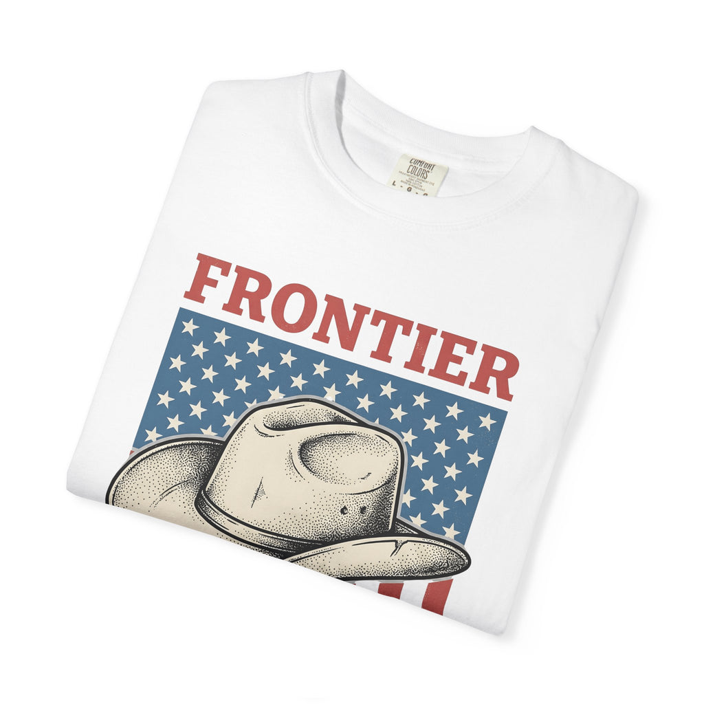 Cowboy Hat Shirt America Western Gift Women Vintage Tee Stetson T-Shirt Patriot Fan Old West Tshirt Rodeo Graphic Retro American Flag Tshirt