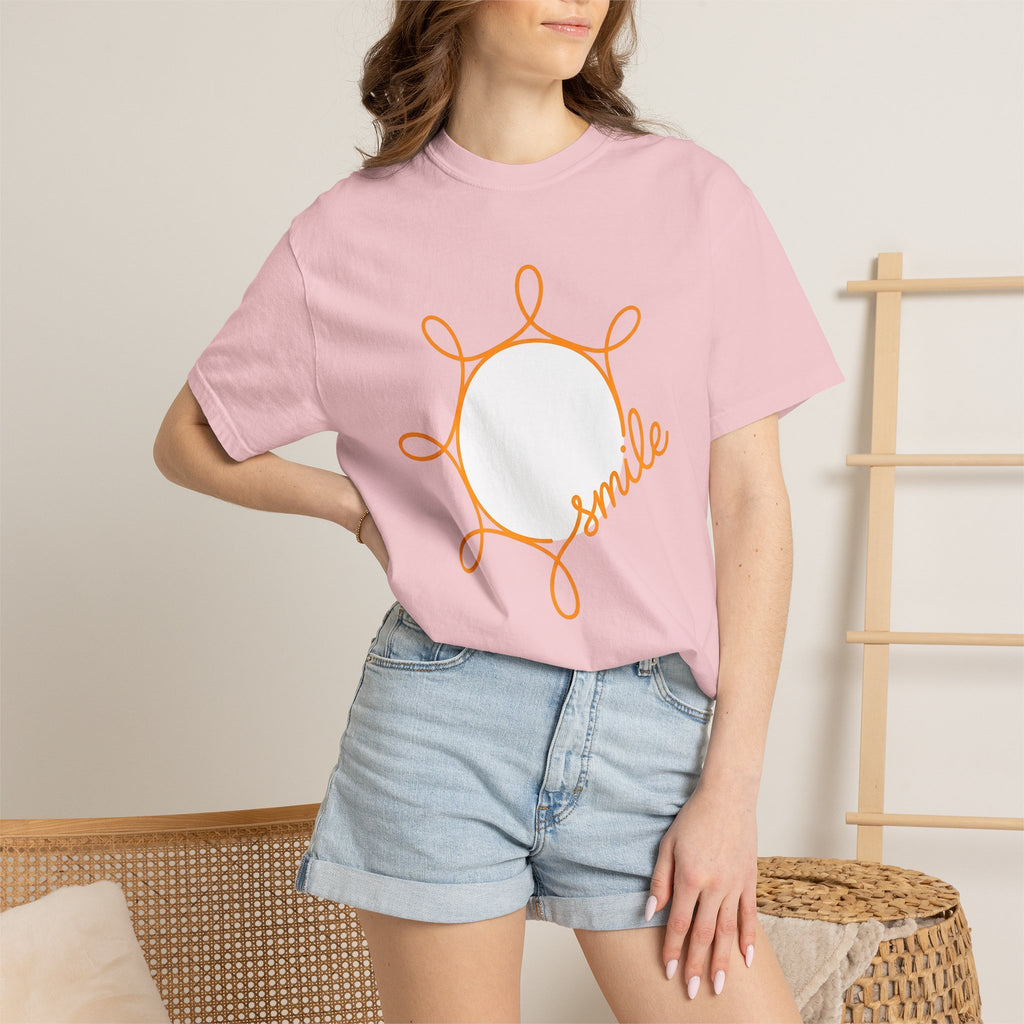 Sun Graphic Shirt Valentine's Day Positivity Gift Women Minimalist Tee Solar T-Shirt Valentine Fan Simple Tshirt Optimistic Graphic Modern