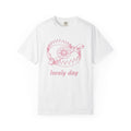 Daisy Bloom Catcher Shirt Boho Chic Style Gift Women Sketch Tee Flower Arranger T-Shirt Bohemian Fan Drawing Design Simple Flower Tshirt