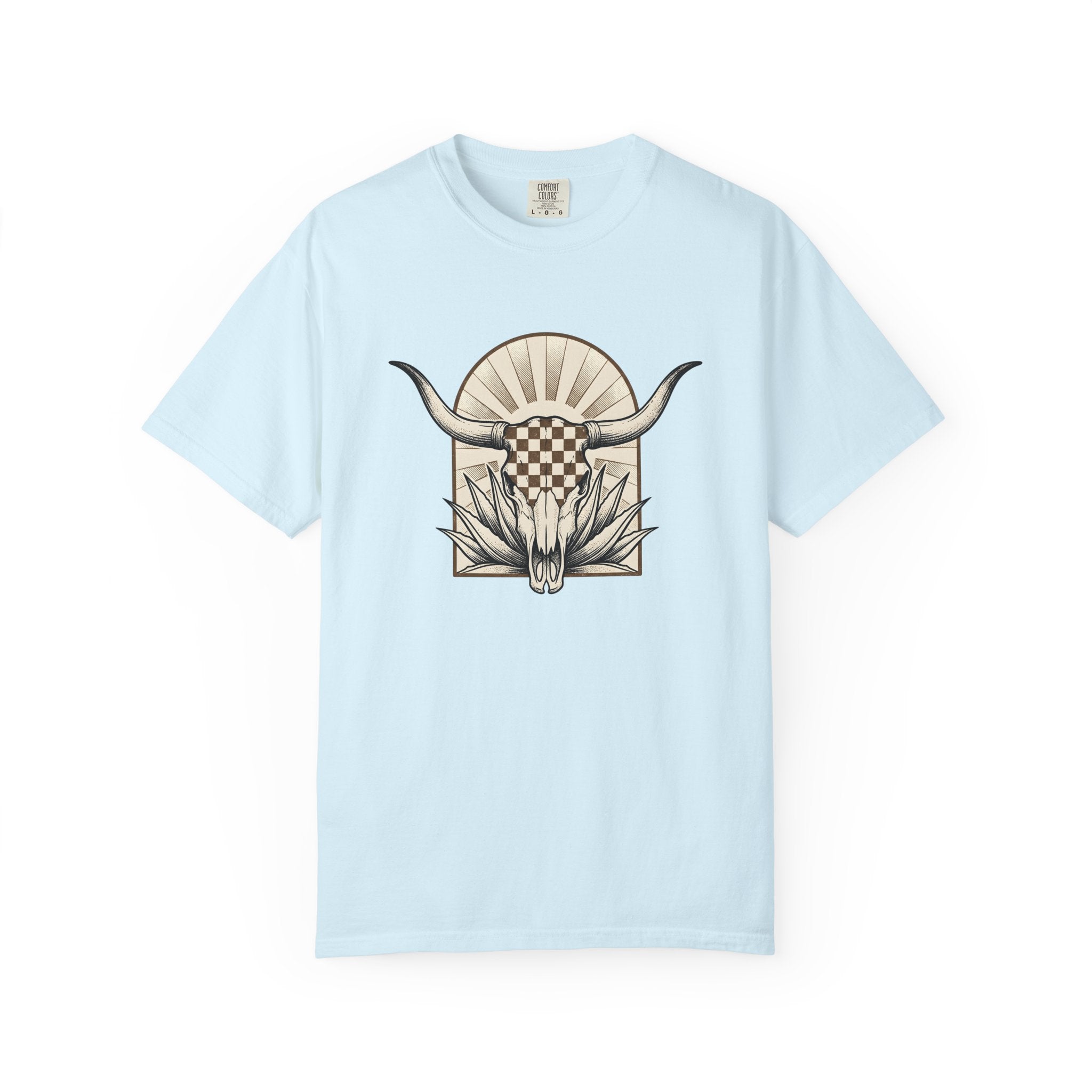 Bull Skull Shirt Cowgirl Gypsy Gift Women Country Tee Skull T-Shirt Cowboy Fan Rustic Tshirt Bohemian Graphic Rough Cactus Tshirt