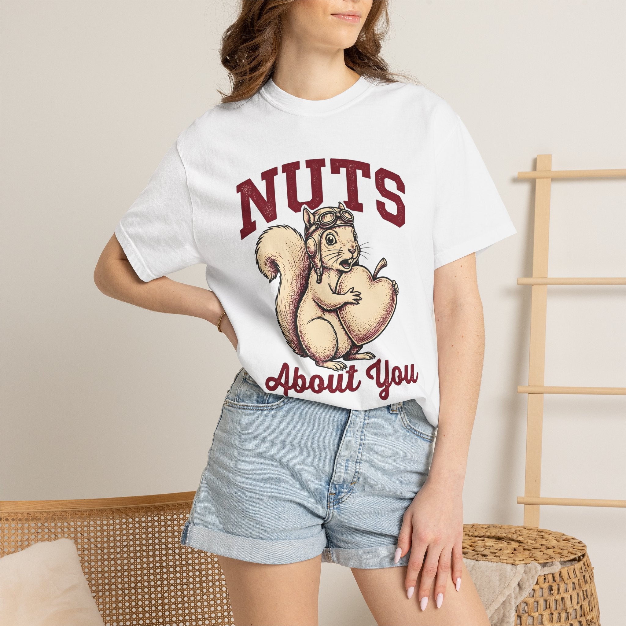 Chipmunk Heart Shirt St Valentines Day Pet Owner Gift Women Rustic Tee Squirrel T-Shirt Valentine Fan Vintage Tshirt Dog Owner Graphic Old