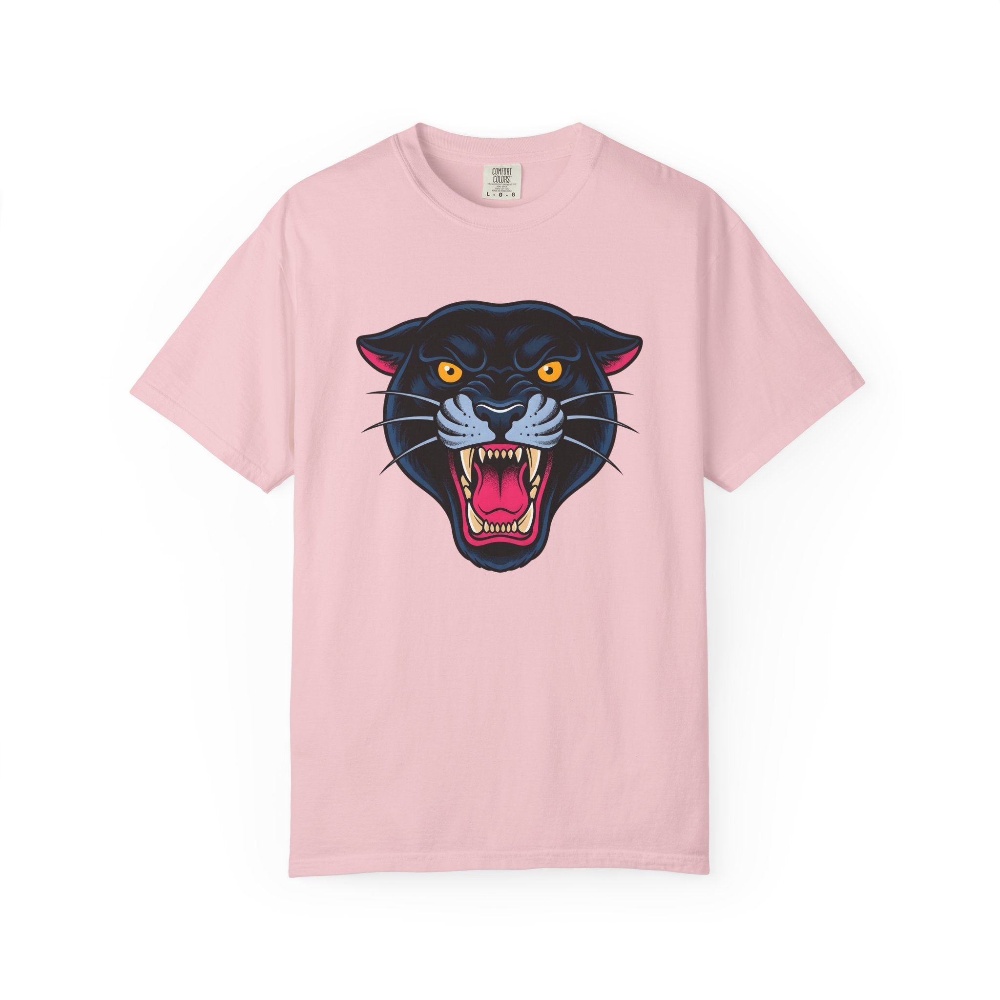 Black Panther Shirt Animal Art Gift Women Bold Tee Panther T-Shirt Wildlife Fan Bold Art Tshirt Artistic Graphic Illustration Classic Sharp
