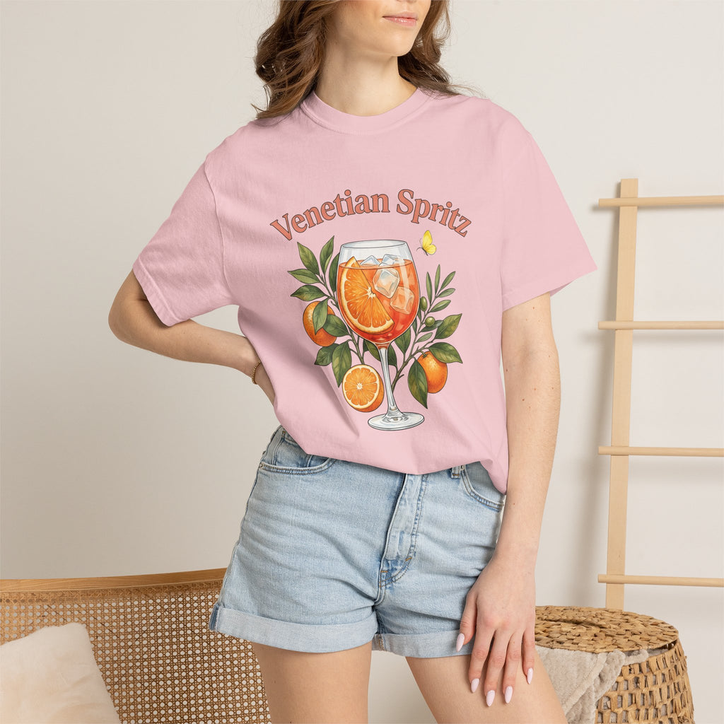 Spritz Beverage Shirt Drinks Mixer Gift Women Flower Tee Spritzer T-Shirt Cocktail Fan Cocktail Graphic Tshirt Mid Century Tangerine Tshirt