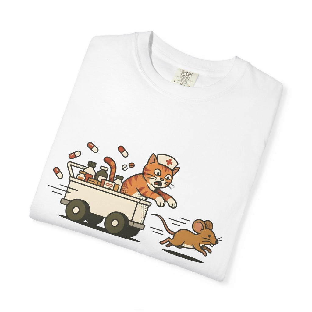 Medical Cat Shirt Nurses Wildlife Gift Women Line Art Tee Vet Cat T-Shirt Nurse Enthusiast Veterinary Tshirt Wildlife Graphic Pop Art Nurse
