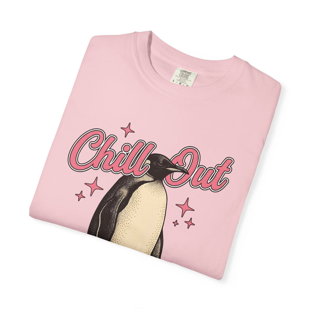 Penguin Graphic Shirt Christmas Animal Gift Women Vintage Tee Pinguin T-Shirt Xmas Fan Distressed Tshirt Wildlife Graphic Retro Stars Tshirt