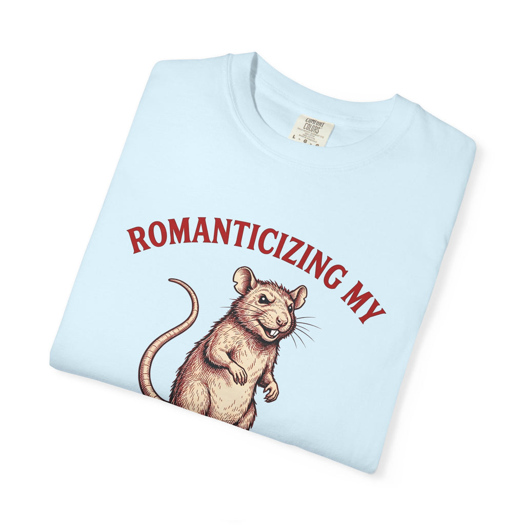 Rat Drawing Shirt Funny Pet Gift Women Hand Drawn Tee Rodent T-Shirt Humor Fan Illustrated Tshirt Animal Graphic Doodle Quirky Tshirt