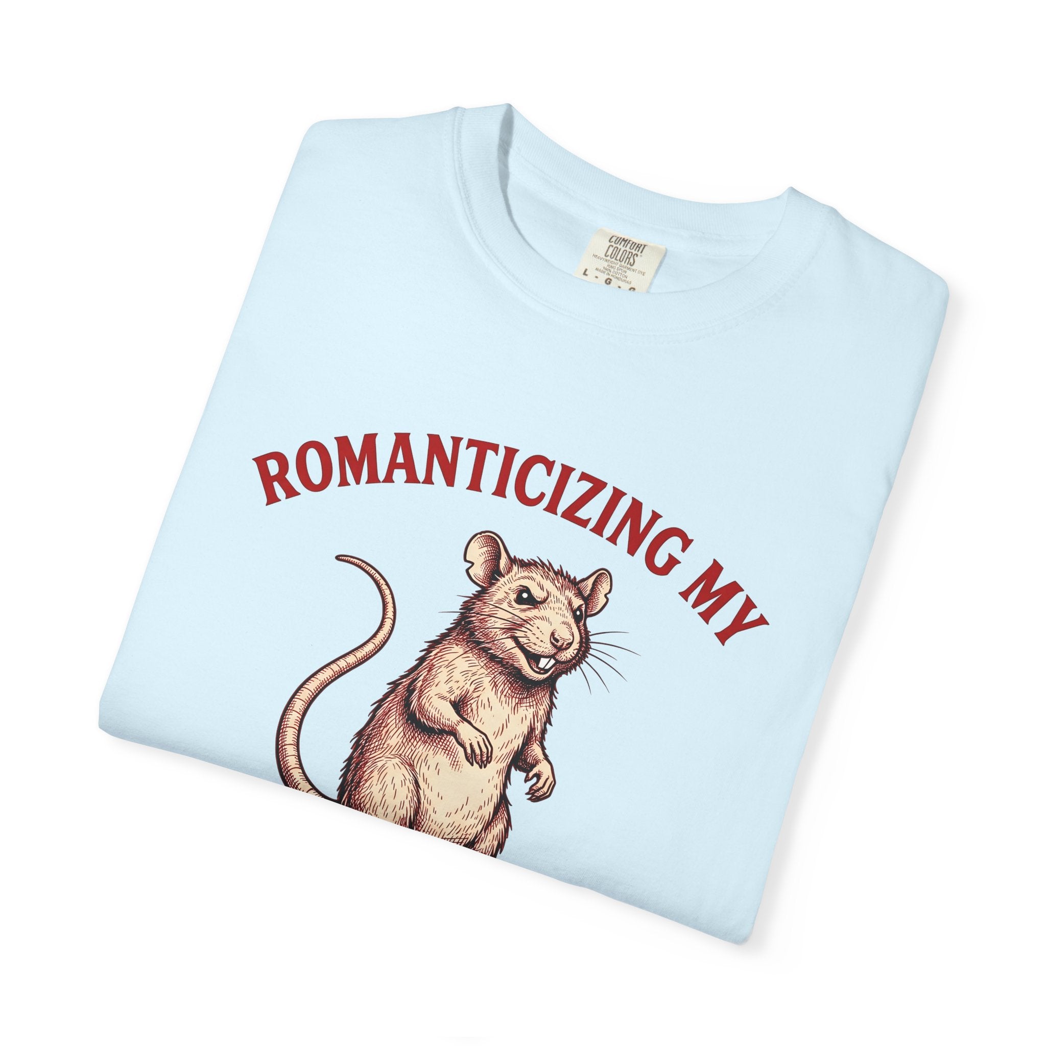 Rat Drawing Shirt Funny Pet Gift Women Hand Drawn Tee Rodent T-Shirt Humor Fan Illustrated Tshirt Animal Graphic Doodle Quirky Tshirt