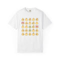 Baby Chick Drawing Shirt Easter Darling Gift Women Playful Tee Chick T-Shirt Easter Fan Cute Tshirt Sweet Graphic Illustrated Pale Bow