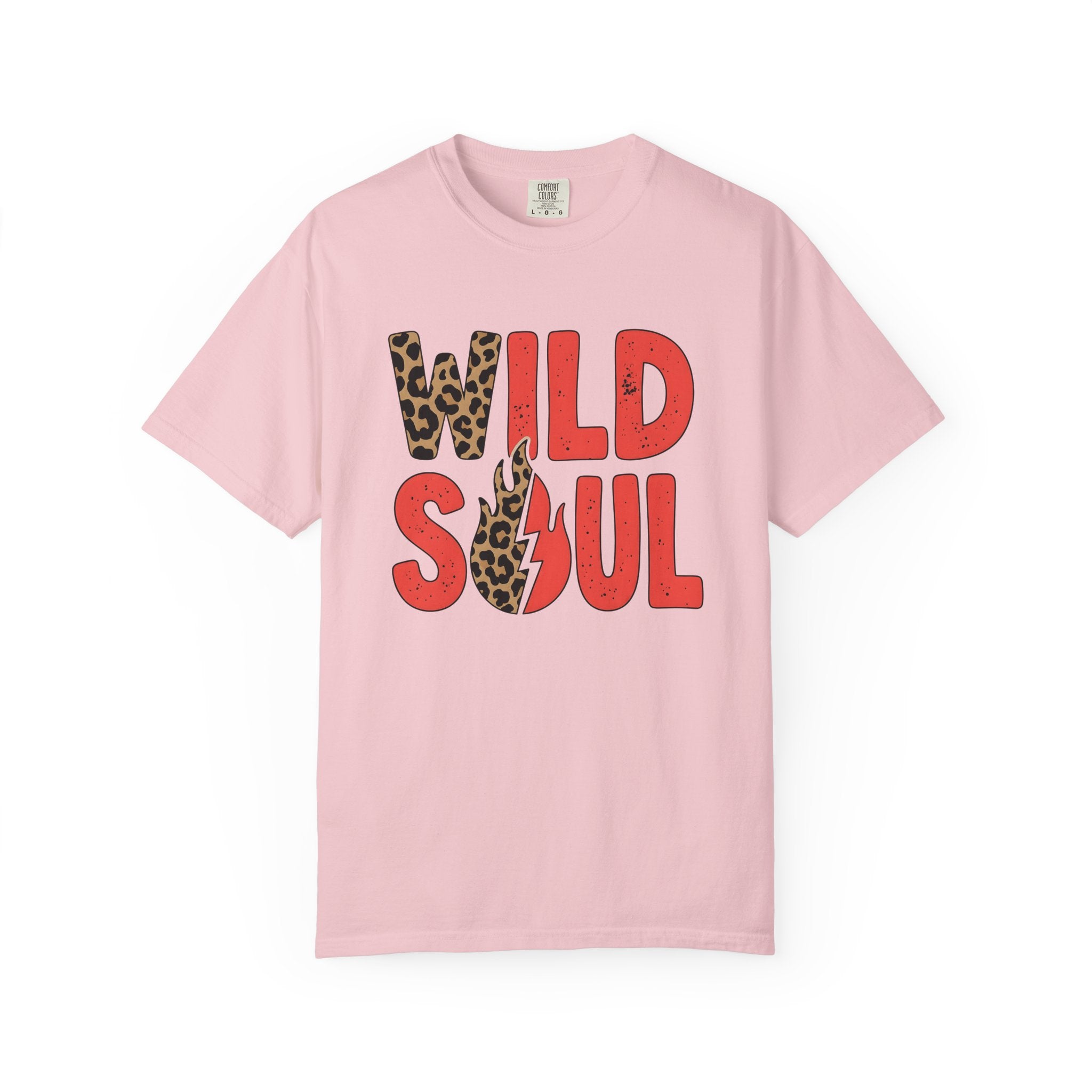 Cheetah Pattern Lettering Shirt St. Valentine's Day Skin Gift Women Strong Tee Leopard Print T-Shirt Valentine Fan Bold Tshirt Body Graphic