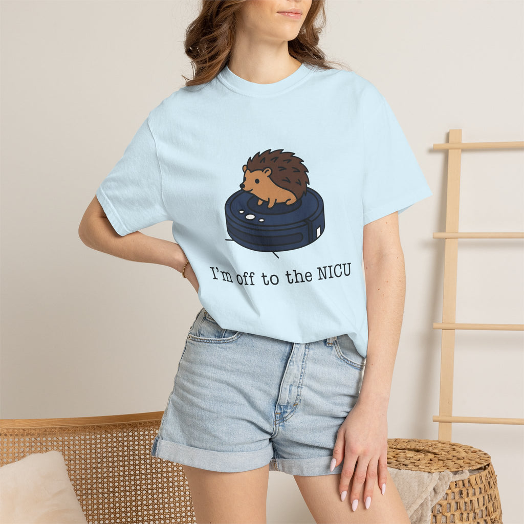 Robotic Hedgehog Shirt Nurses Fauna Gift Women Kawaii Tee Hedgehog T-Shirt Nurse Enthusiast Cute Tshirt Wildlife Graphic Clean Wildlife