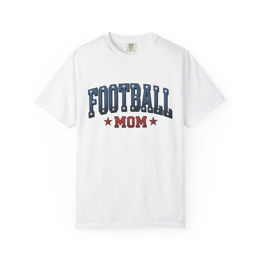 Football Stars Shirt Moms Sports Gift Women Varsity Tee Soccer Players T-Shirt Mom Fan Athletic Graphic Illustration Vintage Design Retro