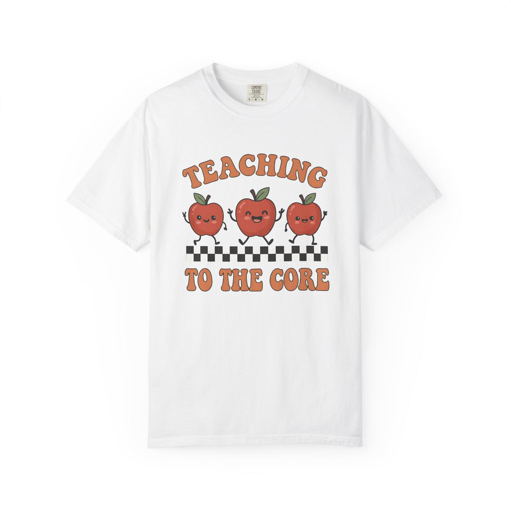 Cheerful Apples Shirt Teacher Thanks Gift Women Sweet Tee Apples T-Shirt Educator Enthusiast Cute Tshirt Appreciation Graphic Old School