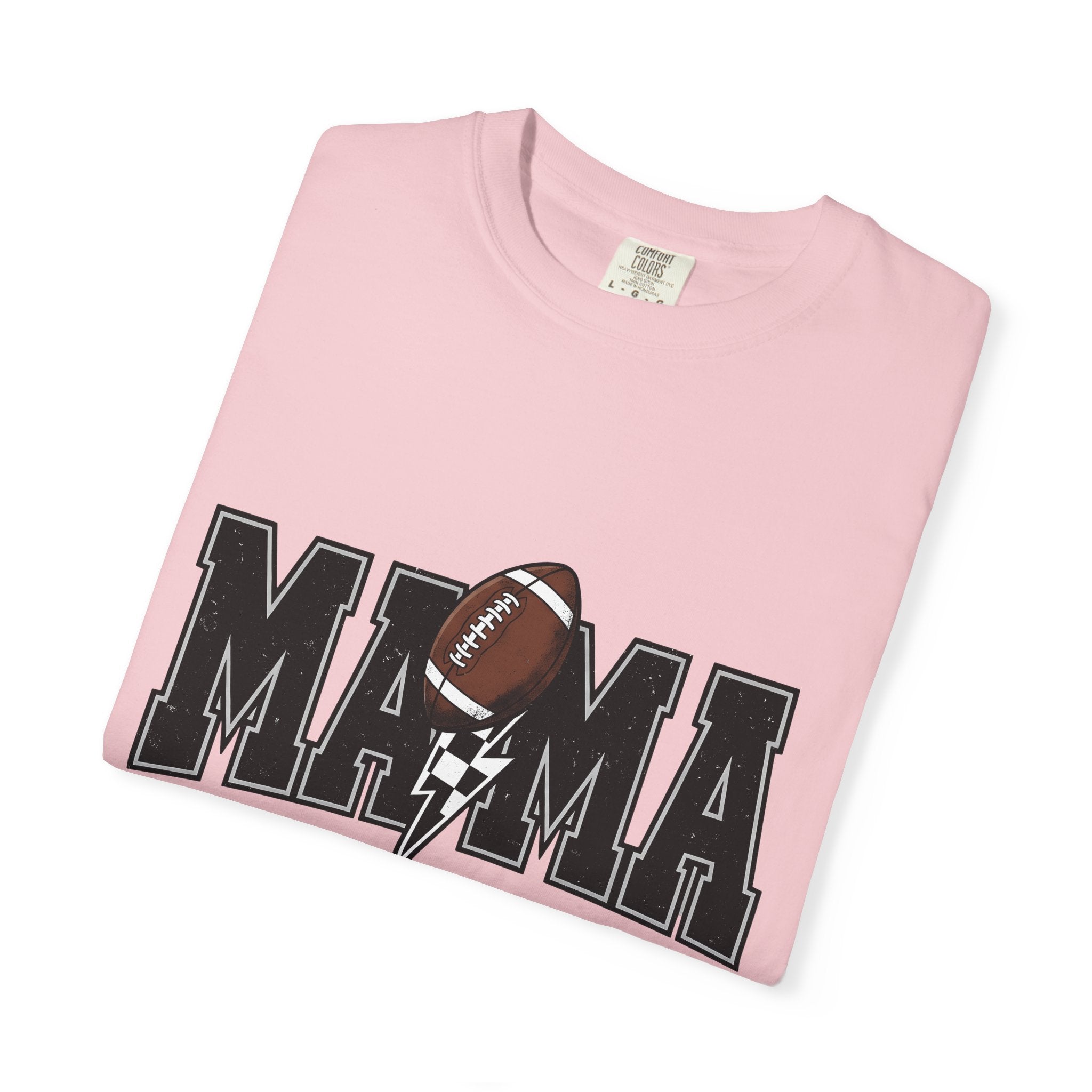 Football Image Shirt Moms Games Gift Women Classic Tee Soccer T-Shirt Mom Fan Vintage Tshirt Gaming Graphic Throwback Electric Bolt Tshirt