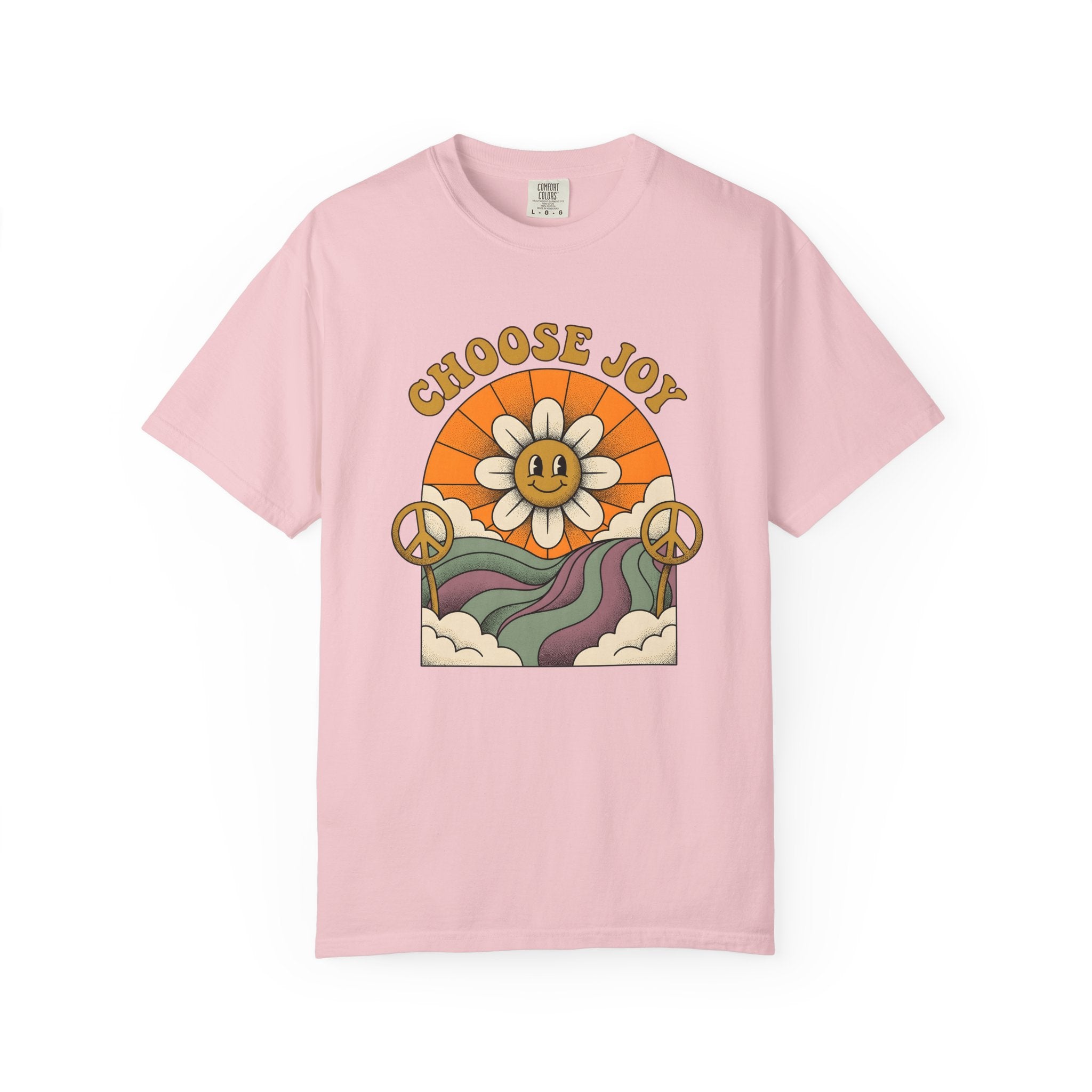 Cheerful Daisy Shirt Cottagecore Motivation Gift Women Hand Drawn Tee Flower T-Shirt Homebody Fan Illustrated Tshirt Inspirational Graphic