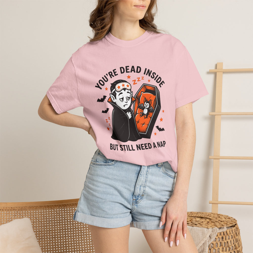 Vampire Illustration Shirt Halloween Alternative Gift Women Comic Tee Bloodsucker T-Shirt Horror Fan Cartoon Tshirt Punk Graphic Vintage Bat