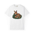 Buck Shamrock Shirt St Patrick's Day Creatures Gift Women Hand Drawn Tee Shamrock T-Shirt St Patty's Fan Illustrated Tshirt Beast Graphic