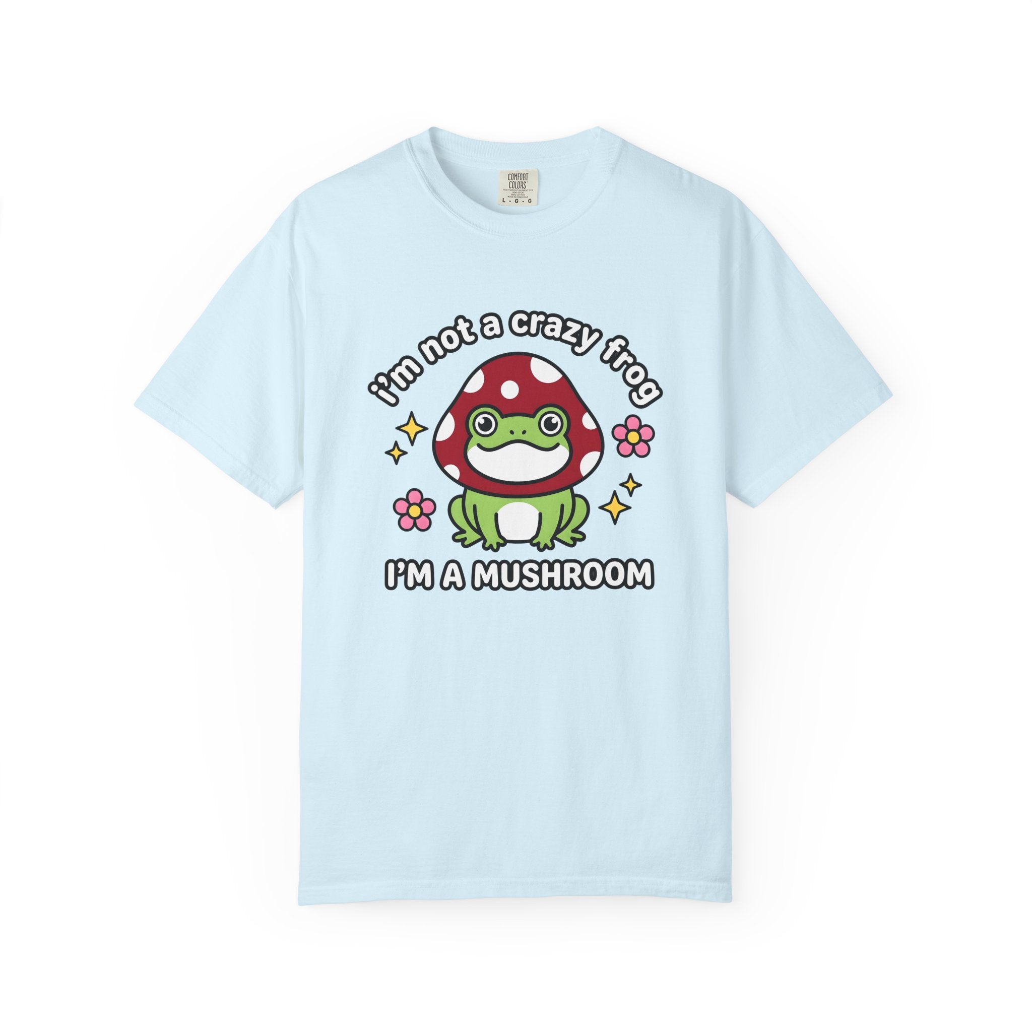 Amphibian Mushroom Shirt Funny Critter Gift Women Playful Tee Fungus T-Shirt Humor Fan Cartoon Tshirt Creature Graphic Illustrated Buds