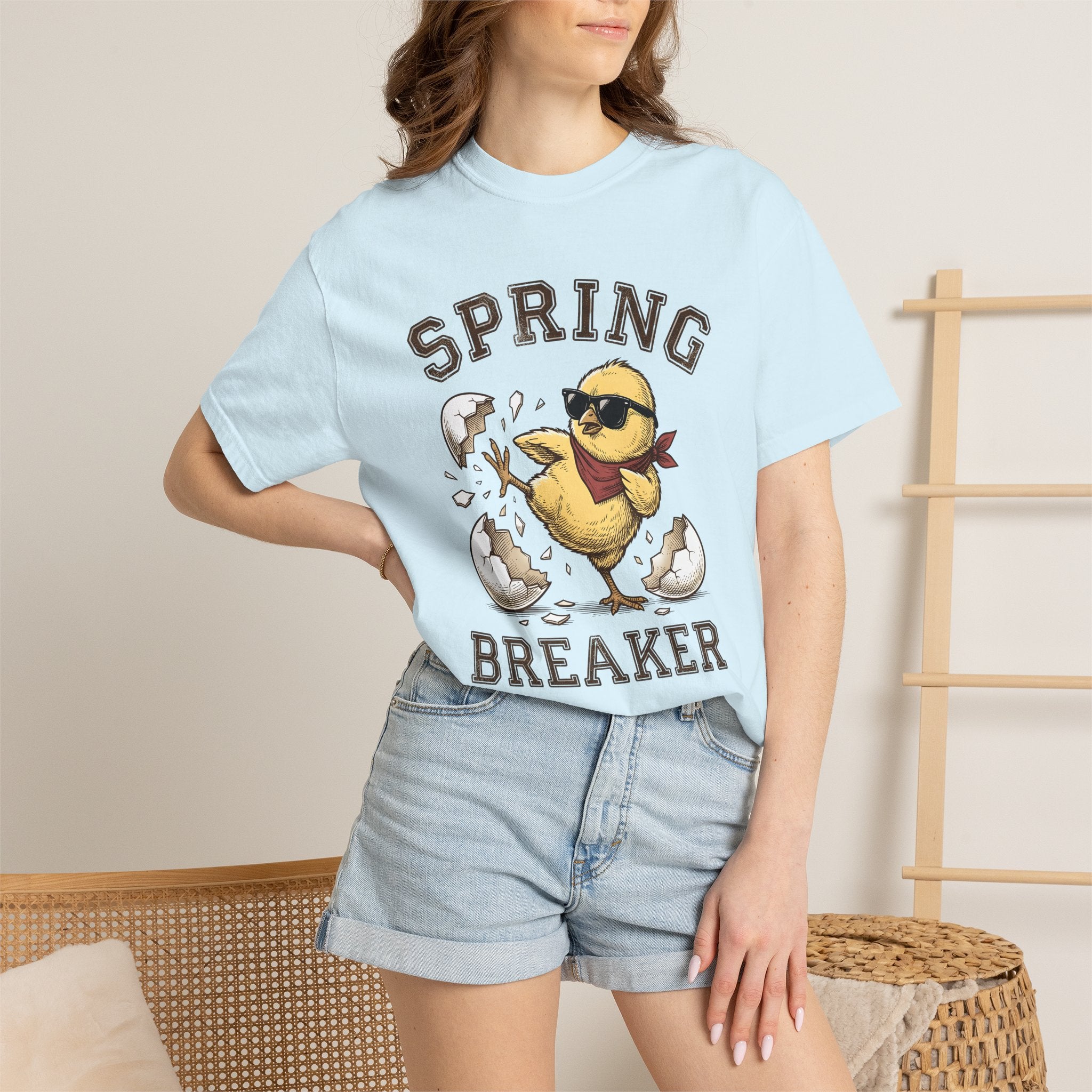 Stylish Chicken Shirt Easter Nature Gift Women Retro Tee Hen T-Shirt Easter Fan Wildlife Graphic Tshirt Vintage Illustration Cartoon