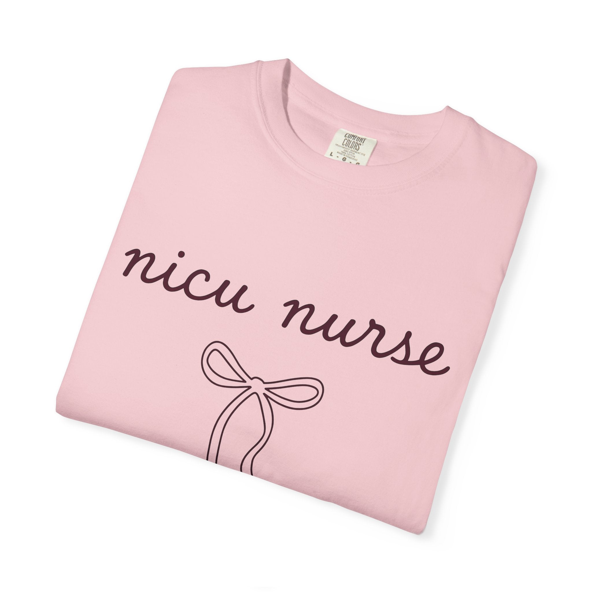 Bow Illustration Shirt Nurse Medicine Gift Women Basic Tee Bow T-Shirt Healthcare Enthusiast Simple Tshirt Medical Graphic Sleek Band Tshirt