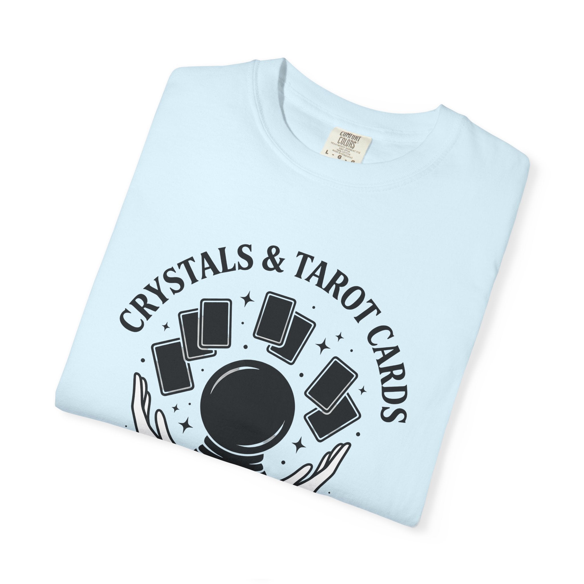 Crystal Ball Shirt Boho Chic Spiritual Gift Women Mystical Tee Orb T-Shirt Bohemian Fan Esoteric Graphic Spiritual Design Vintage Tarot