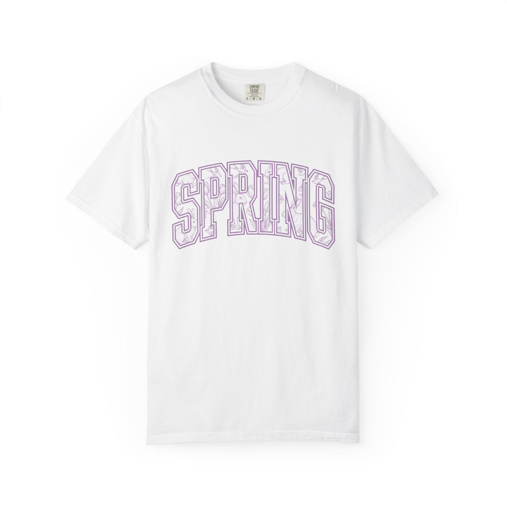 Rabbit Flower Design Shirt Spring Outdoors Gift Women Retro Tee Floral T-Shirt Springtime Fan Vintage Tshirt Nature Graphic Sketch Songbird